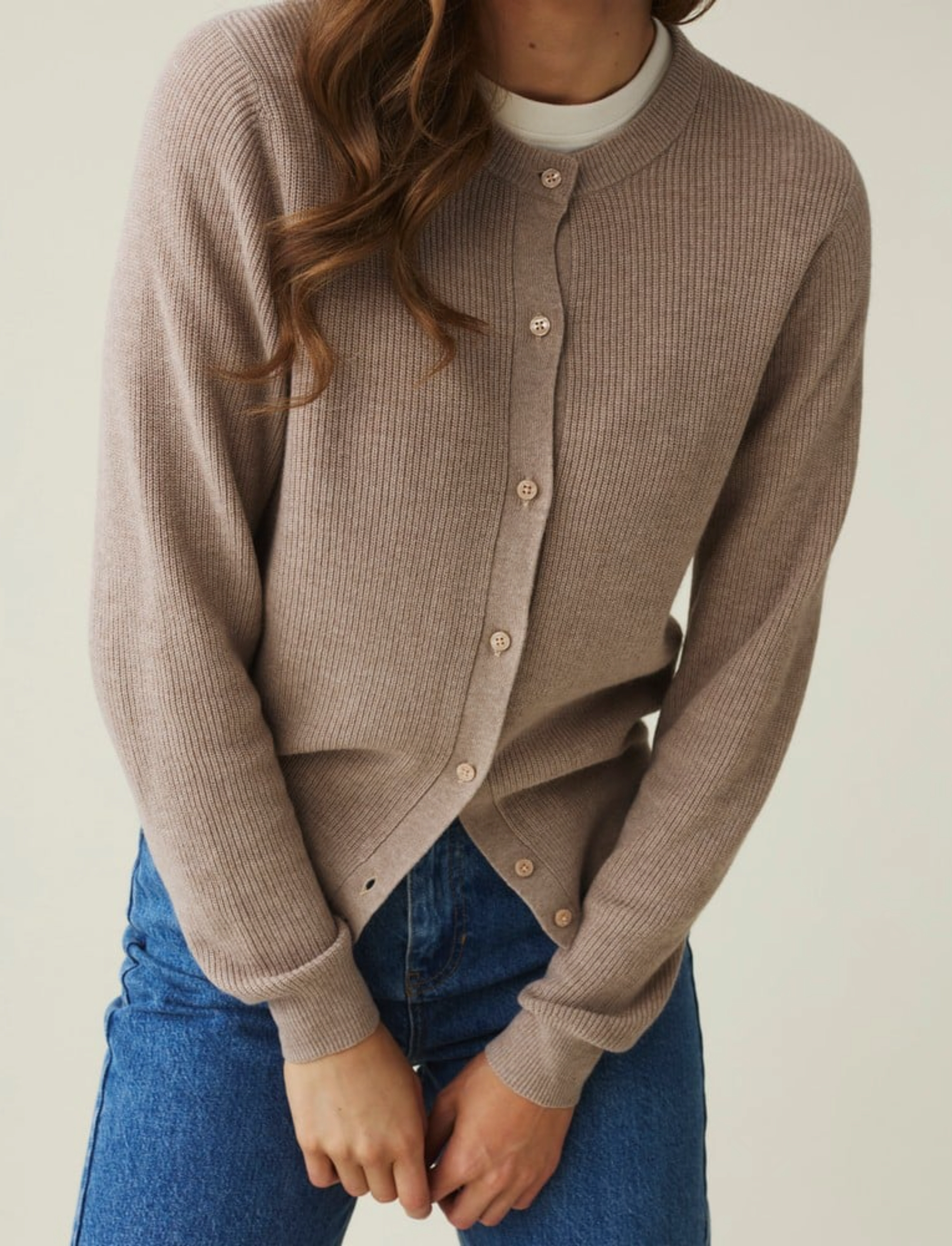 Lexington Clothing - Alina Cashmere Blend Cardigan - beige melange - 4