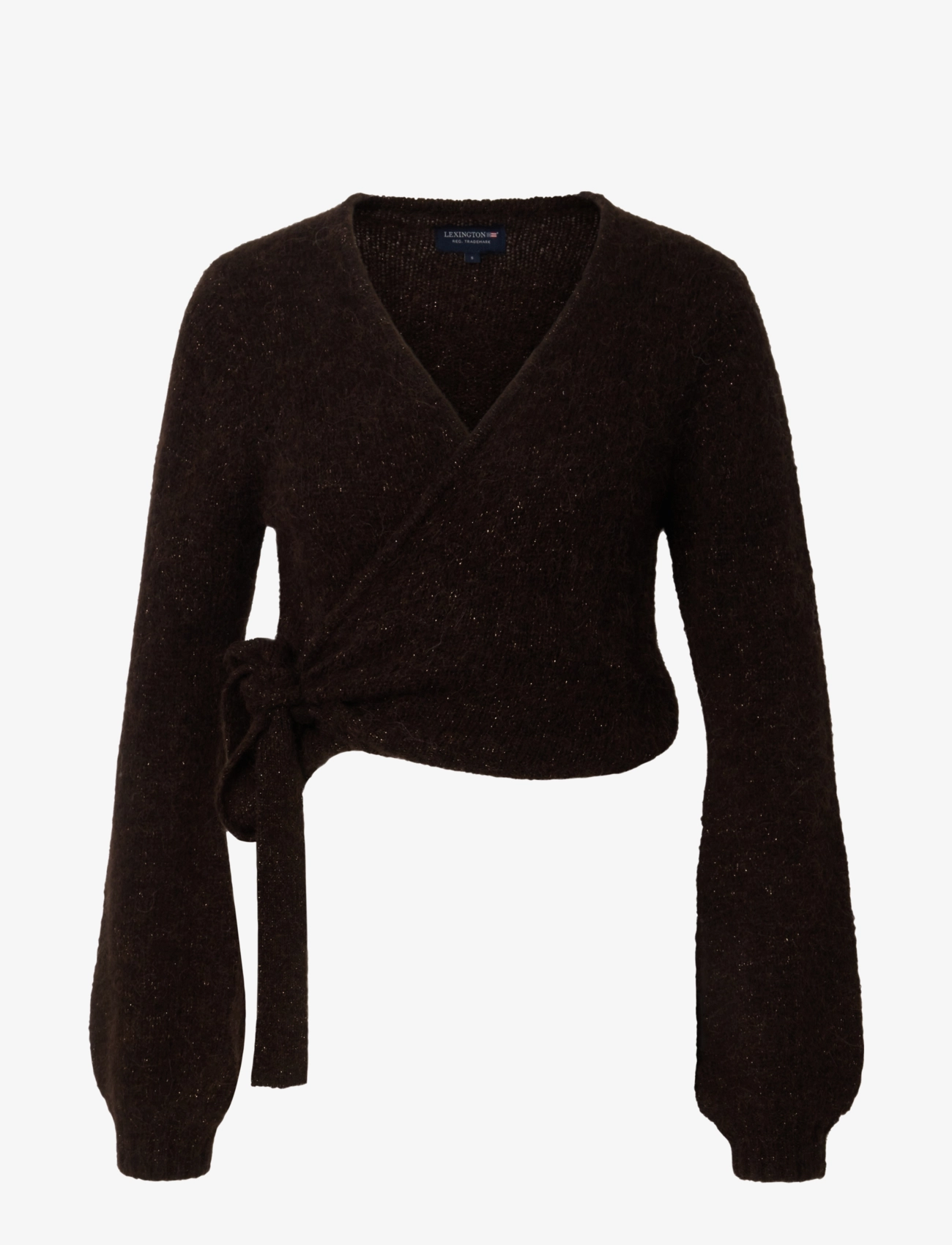 Lexington Clothing - Cecilia Alpaca Blend Wrap Sweater - brown - 1