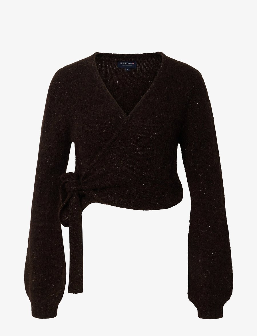 Lexington Clothing - Cecilia Alpaca Blend Wrap Sweater - brown - 1