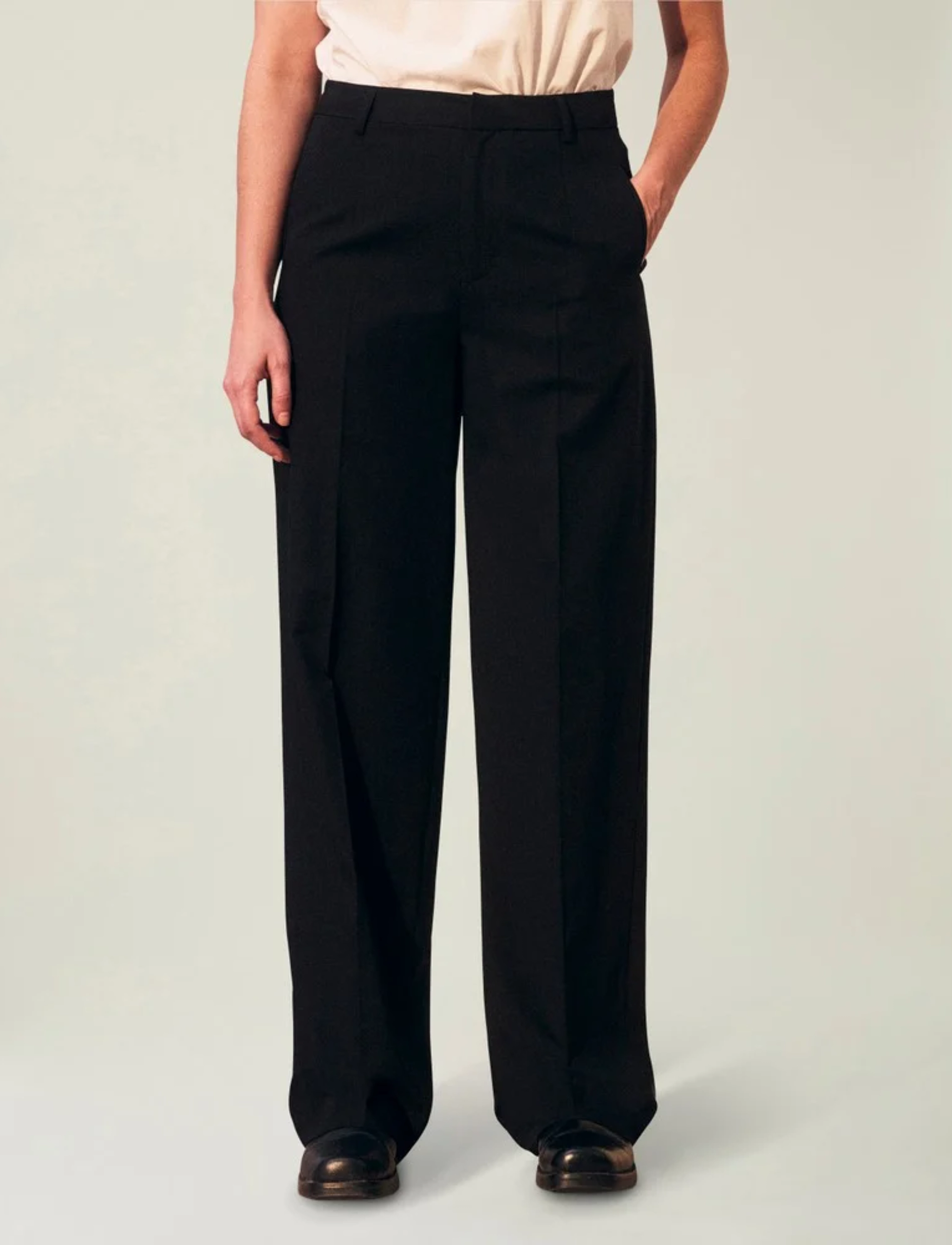 Lexington Clothing - Kennedy Tailored Wide Pants - formell - black - 3