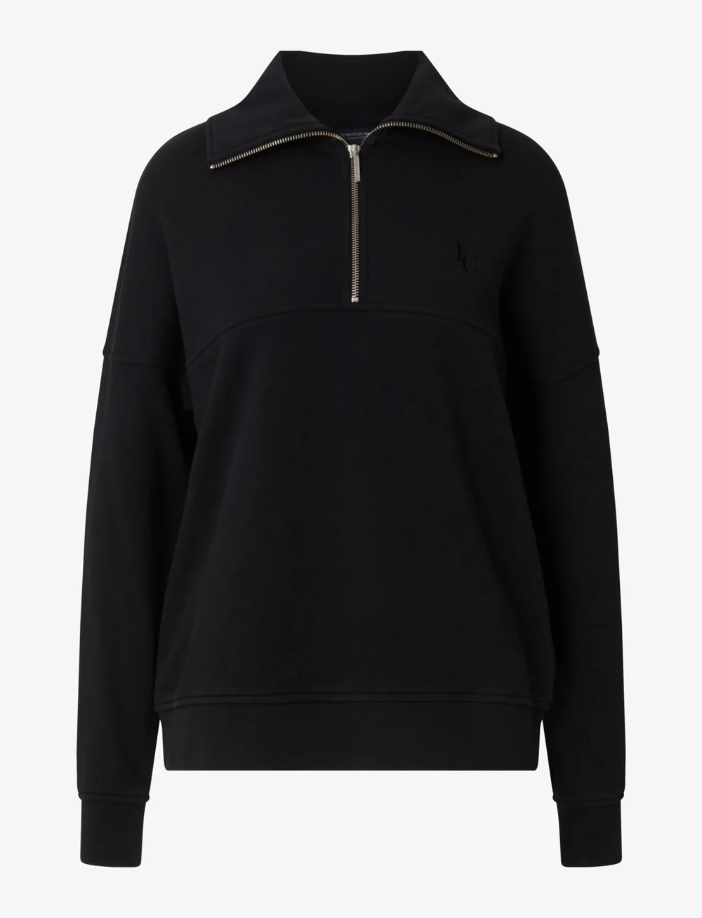Lexington Clothing - Sadie Half-Zip Sweatshirt - mados tendencijos - black - 1