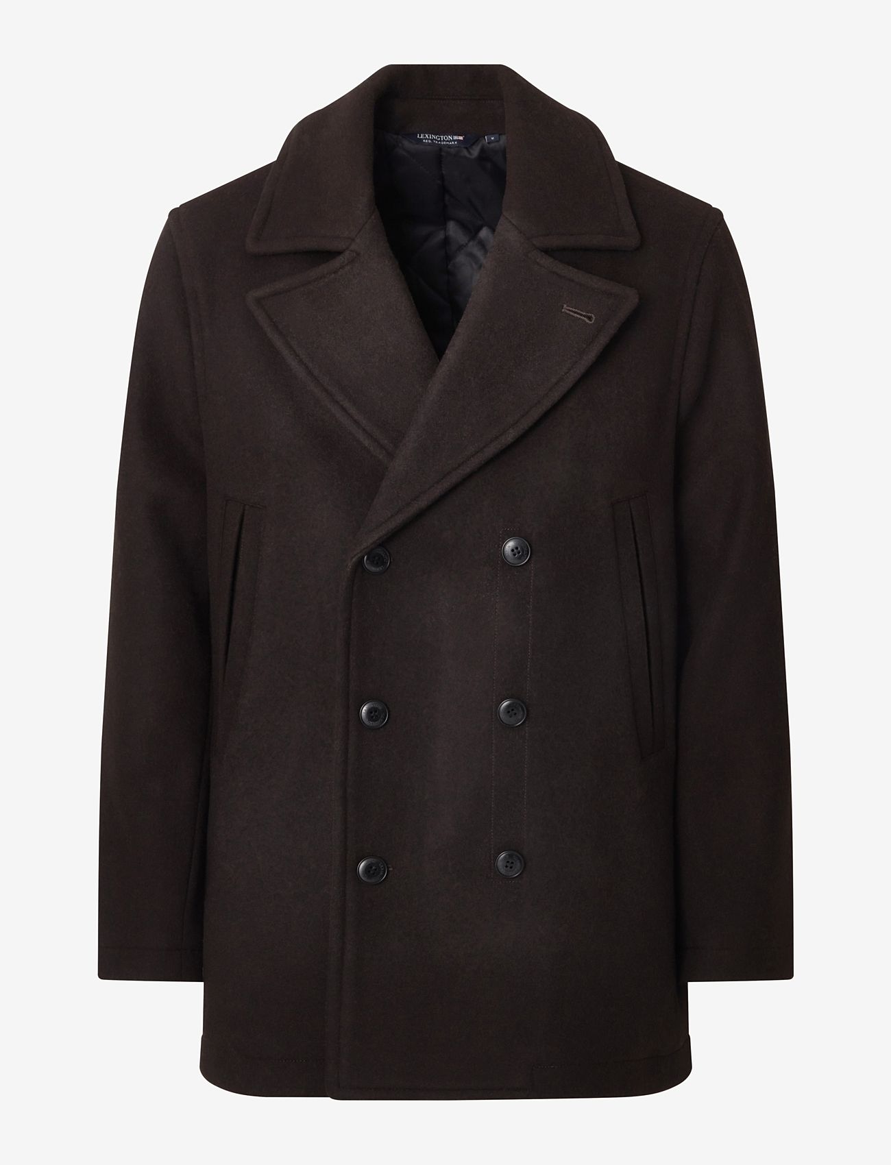 Lexington Clothing - Wes Wool Peacoat - winterjacken - brown - 1