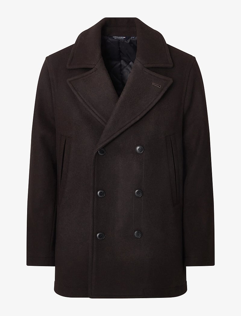 Lexington Clothing - Wes Wool Peacoat - winterjacken - brown - 1