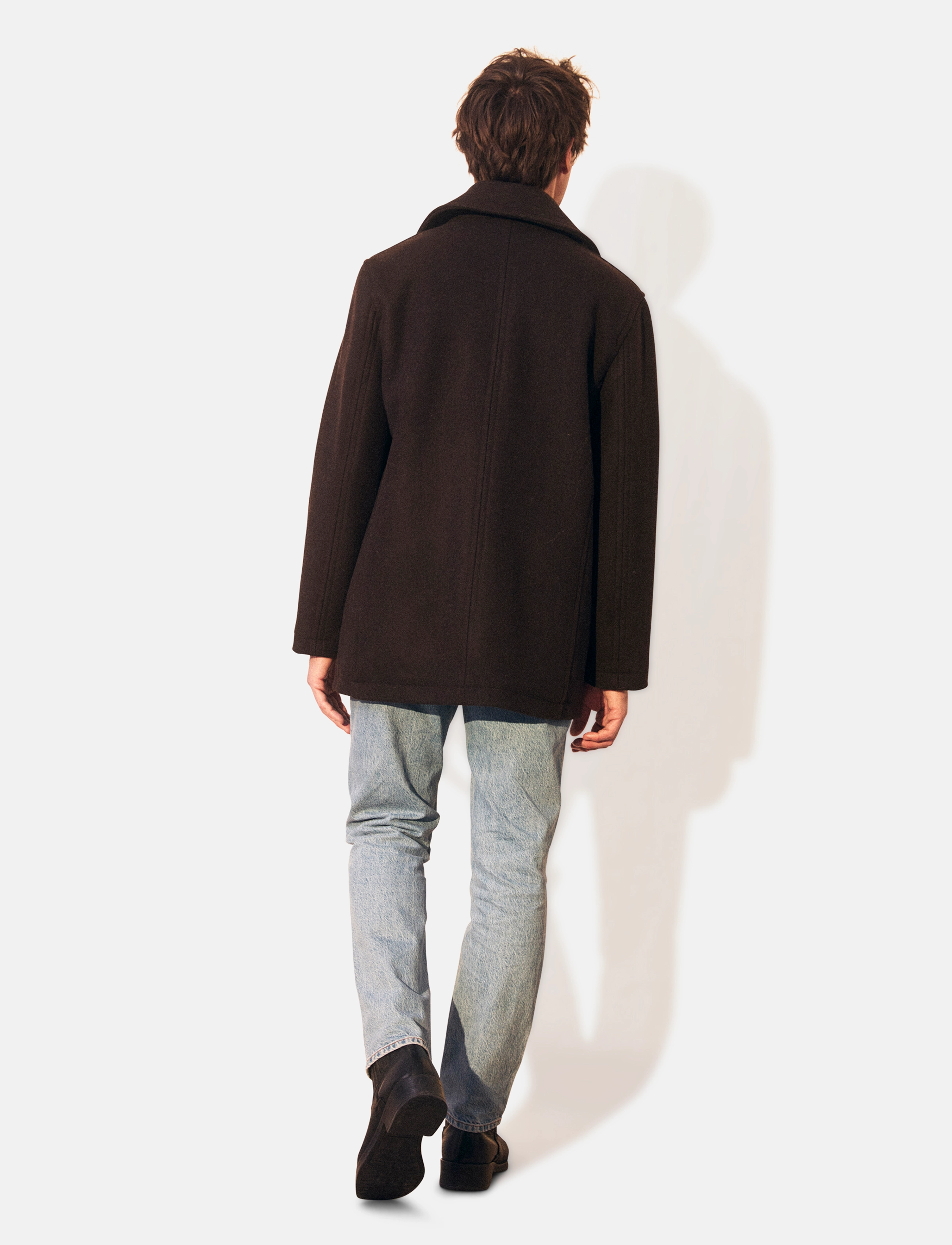 Lexington Clothing - Wes Wool Peacoat - wollen mantels - brown - 2
