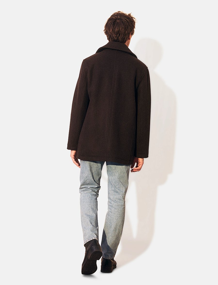 Lexington Clothing - Wes Wool Peacoat - wollen mantels - brown - 2