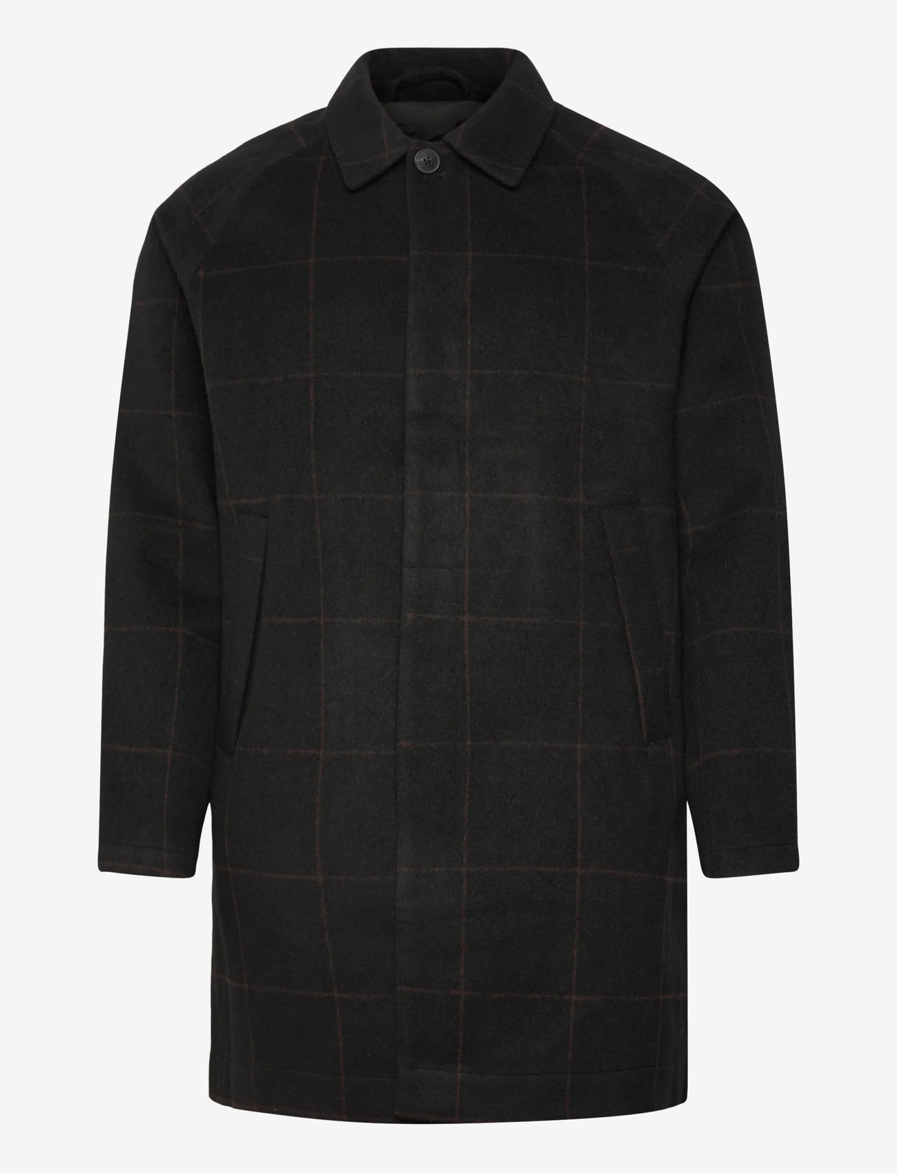 Lexington Clothing - Cane Smart Wool Coat - vinterjackor - black/bown check - 0