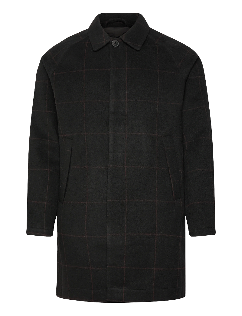 Lexington Clothing - Cane Smart Wool Coat - vinterjackor - black/bown check - 0