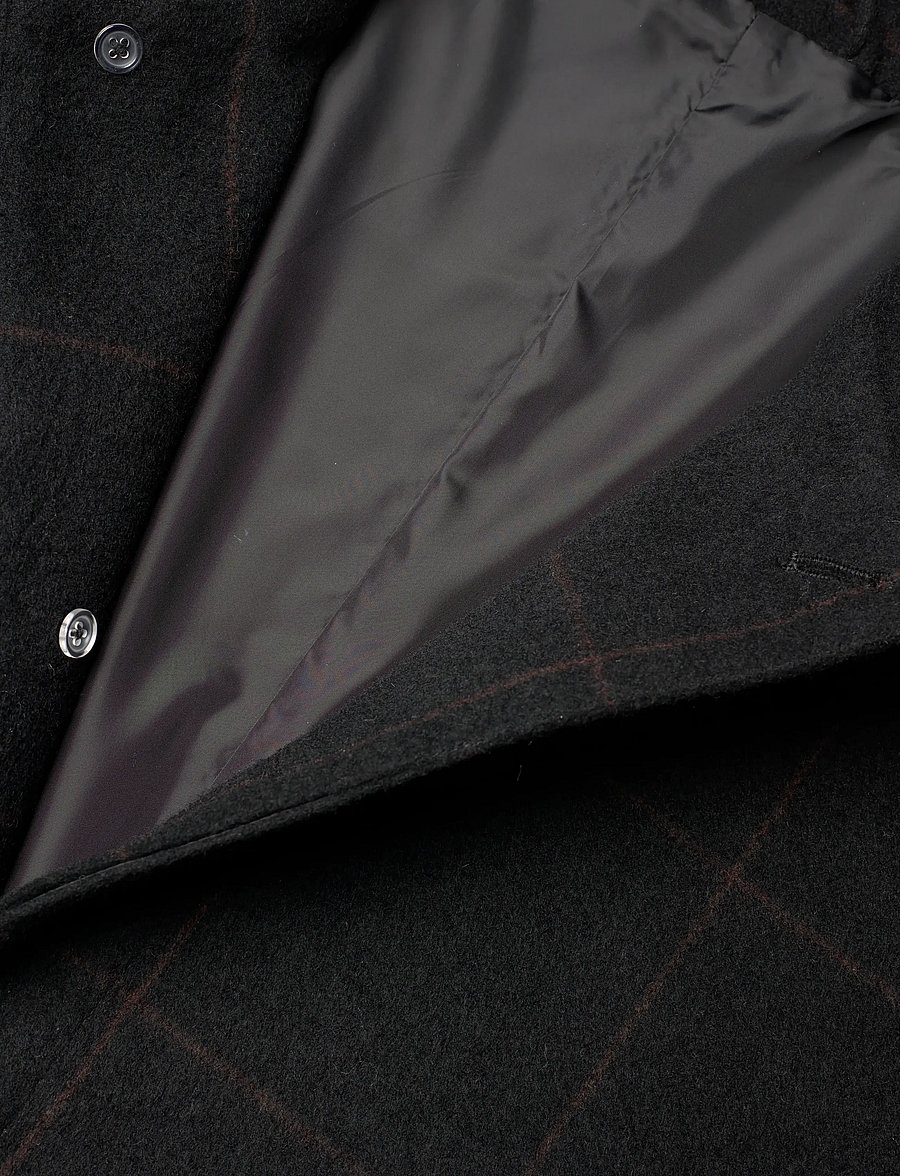 Lexington Clothing - Cane Smart Wool Coat - wollmäntel - black/bown check - 2