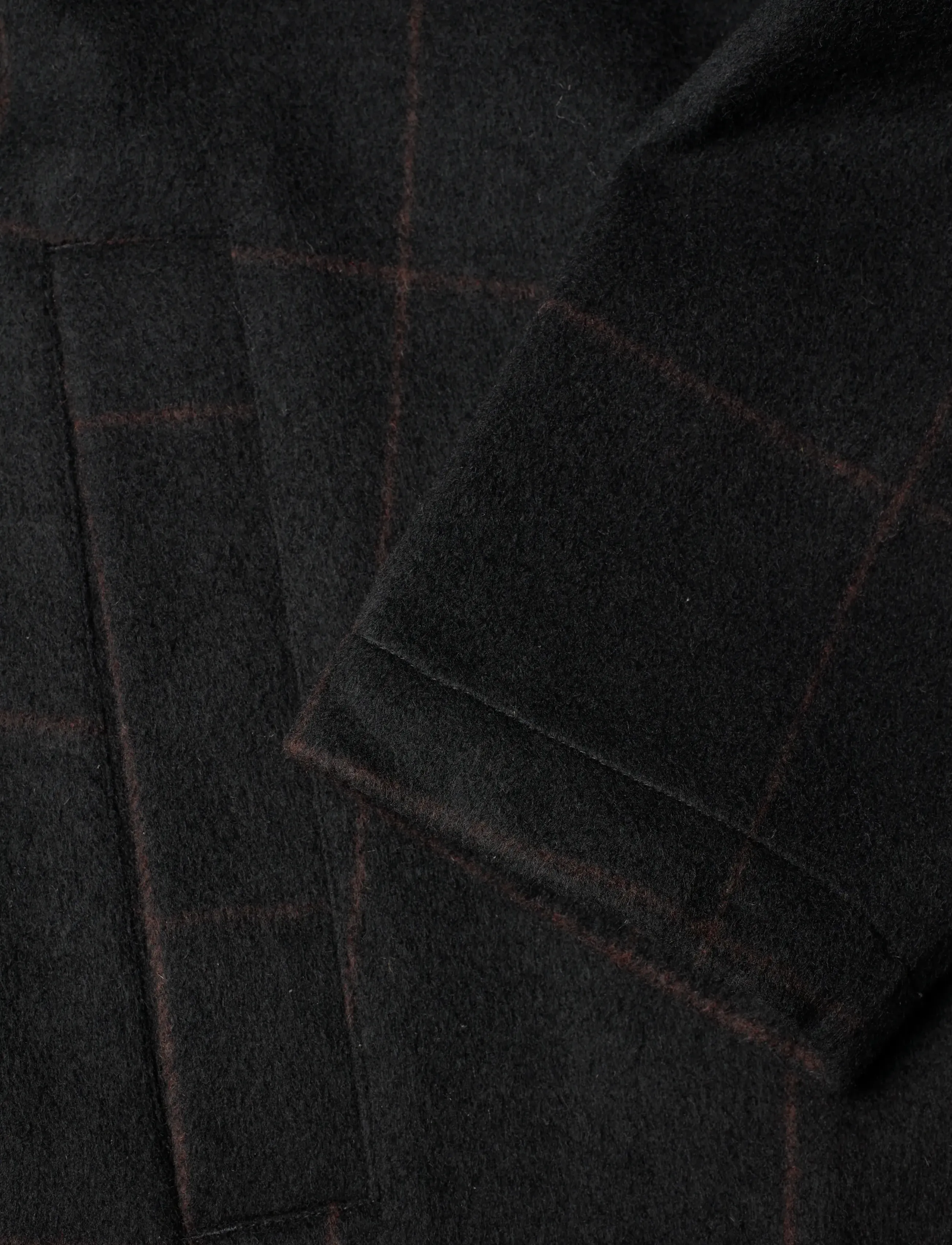 Lexington Clothing - Cane Smart Wool Coat - villased mantlid - black/bown check - 3