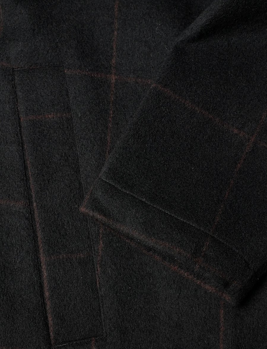 Lexington Clothing - Cane Smart Wool Coat - wollmäntel - black/bown check - 3