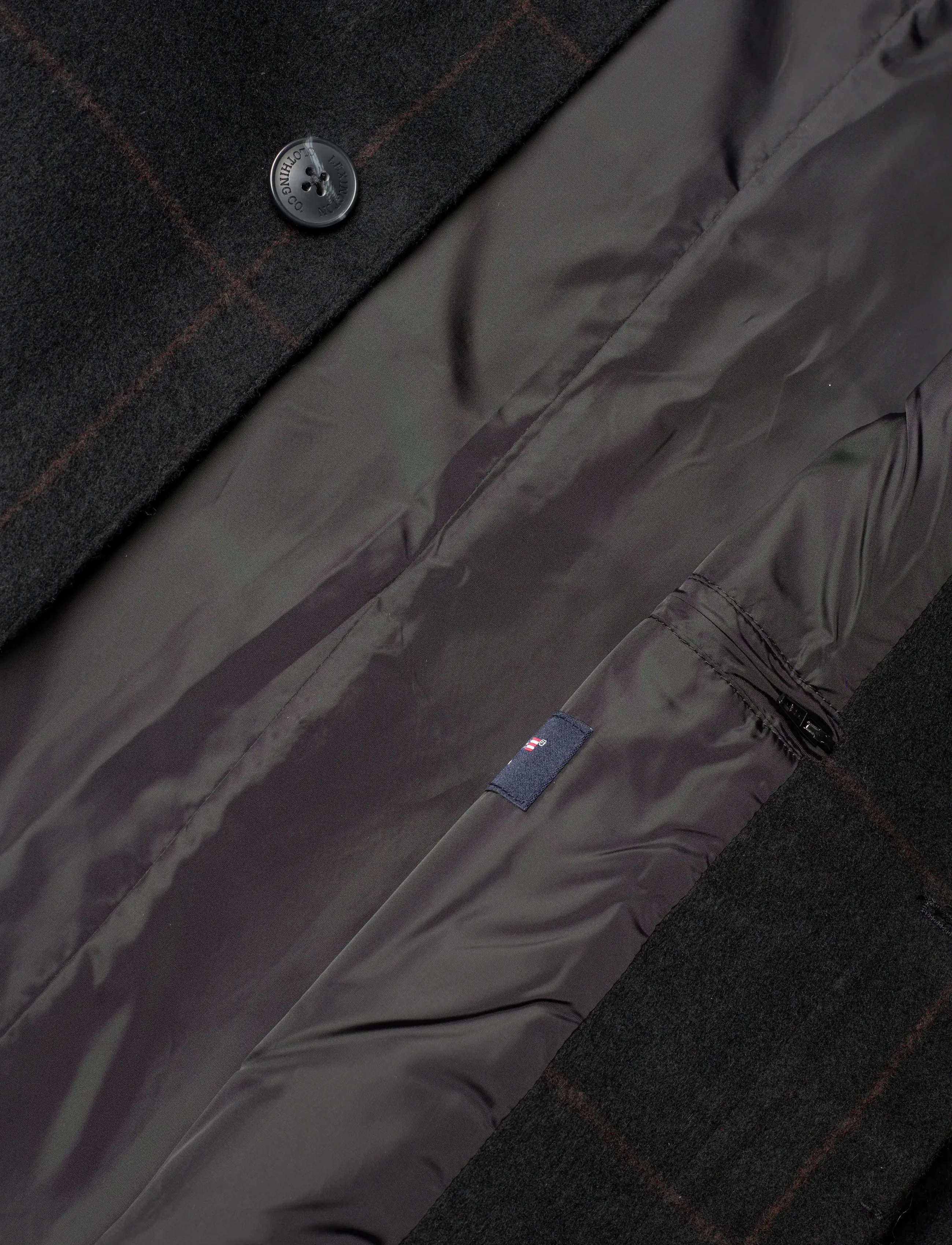 Lexington Clothing - Cane Smart Wool Coat - villased mantlid - black/bown check - 4