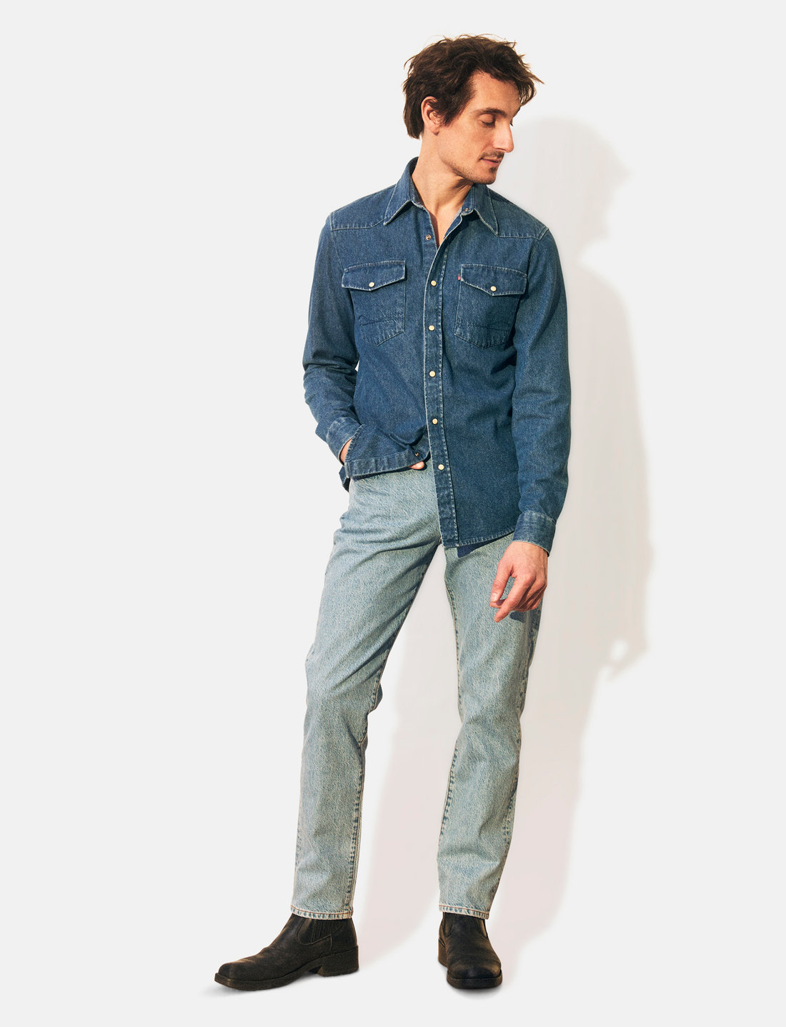 Lexington Clothing Classic Western Denim Shirt Overhemden Boozt