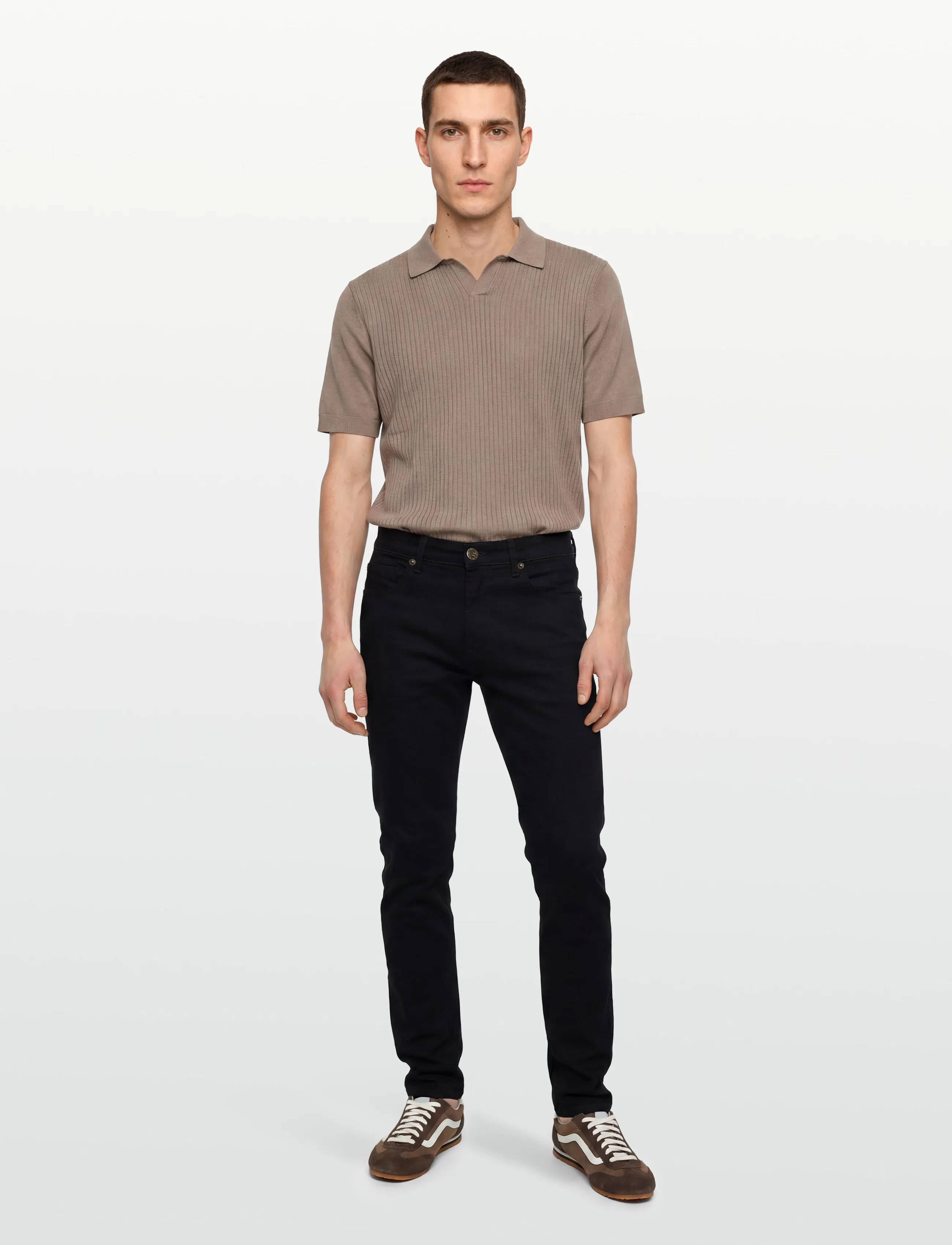 Lexington Clothing - Curt Casual Black Denim - bukser & jeans - black - 0