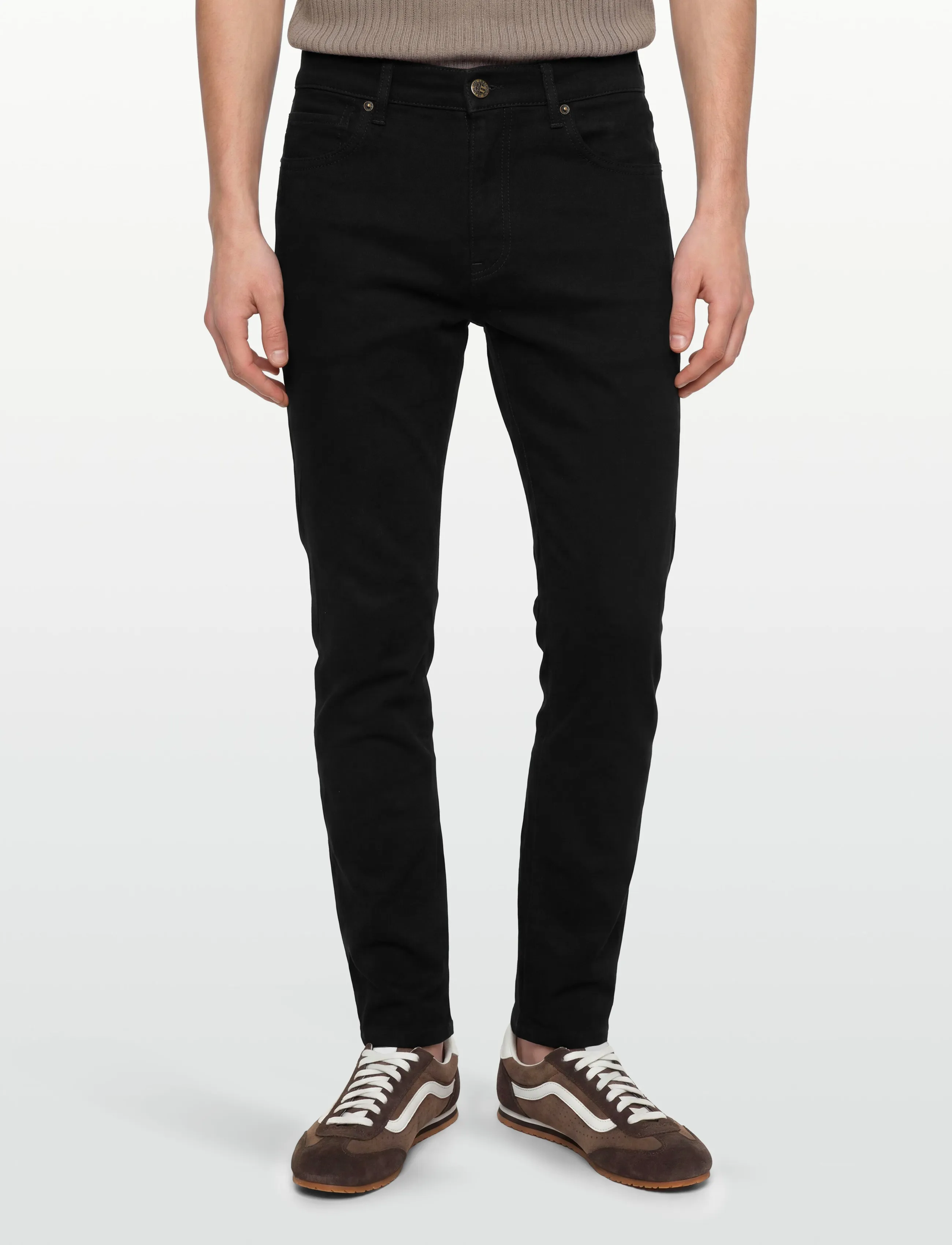 Lexington Clothing - Curt Casual Black Denim - bukser & jeans - black - 3