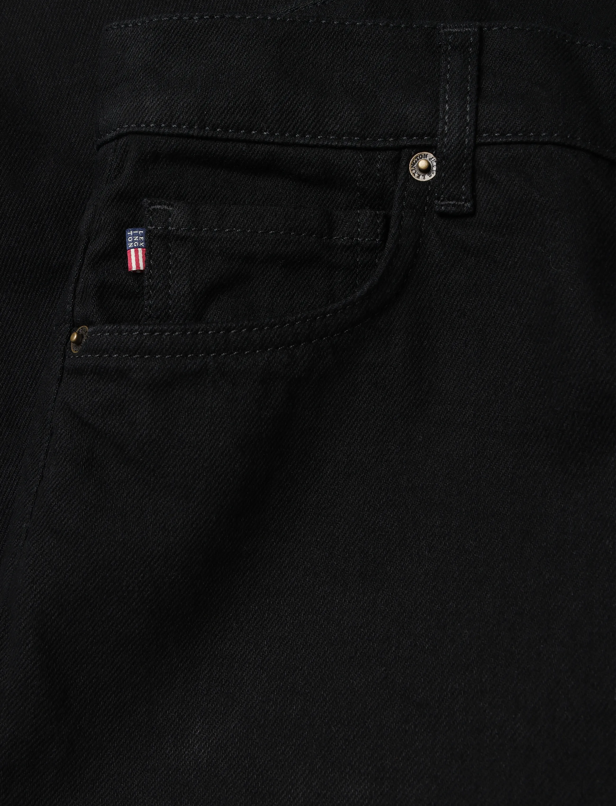 Lexington Clothing - Curt Casual Black Denim - bukser & jeans - black - 5