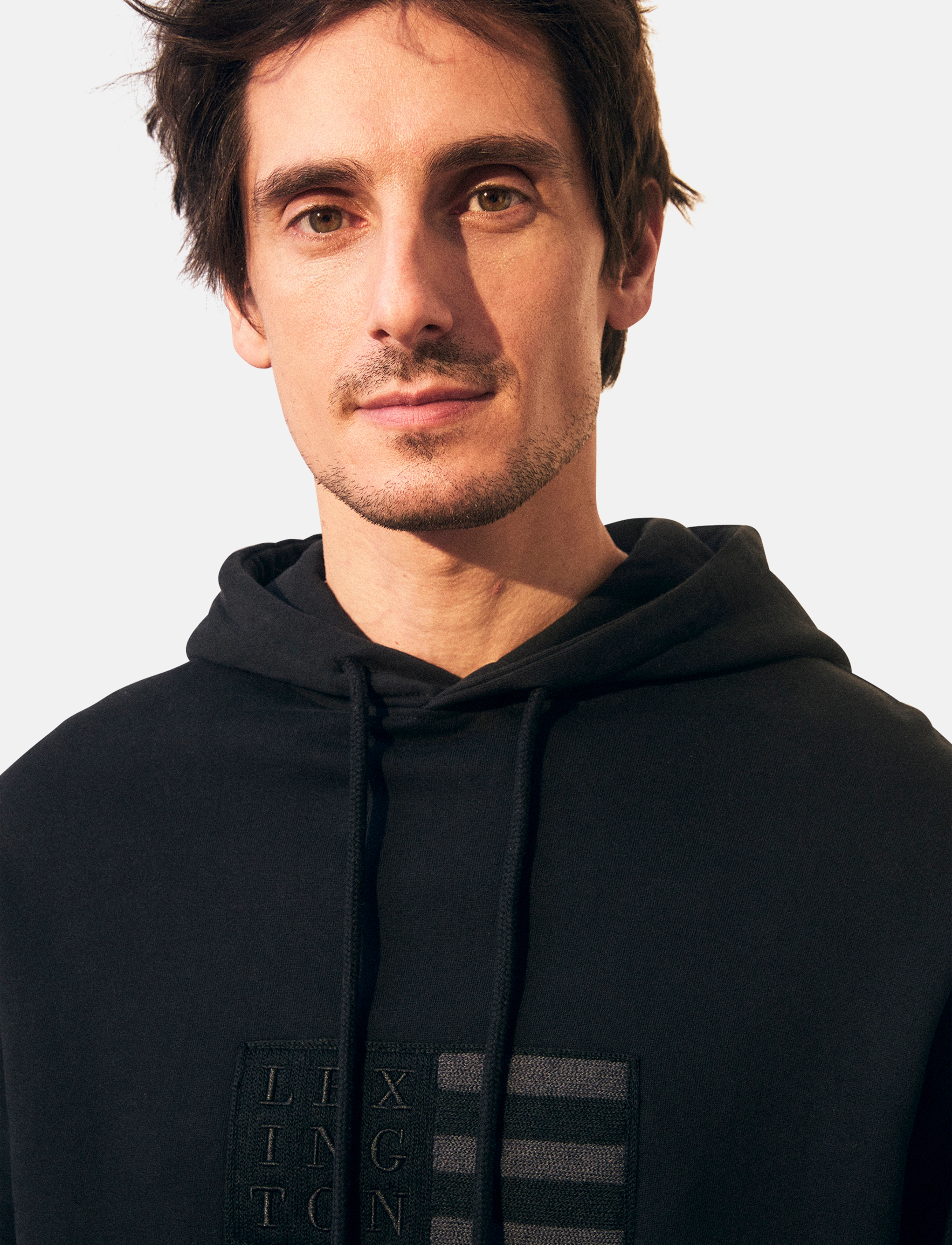 Lexington Clothing - Kevin Organic Cotton Logo Hoodie - black - 3