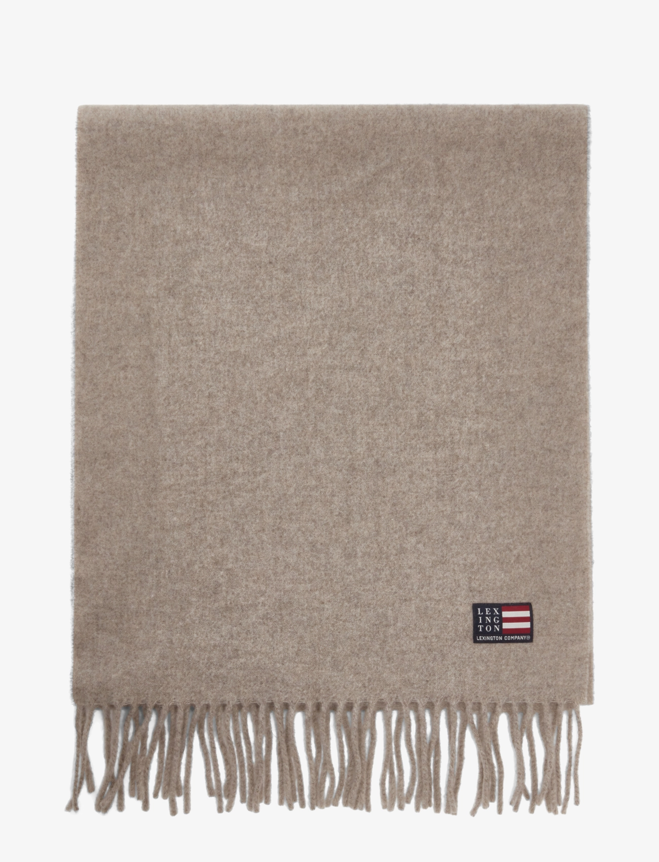 Lexington Clothing - Massachusetts Recycled Wool Blend Scarf - light brown melange - 1