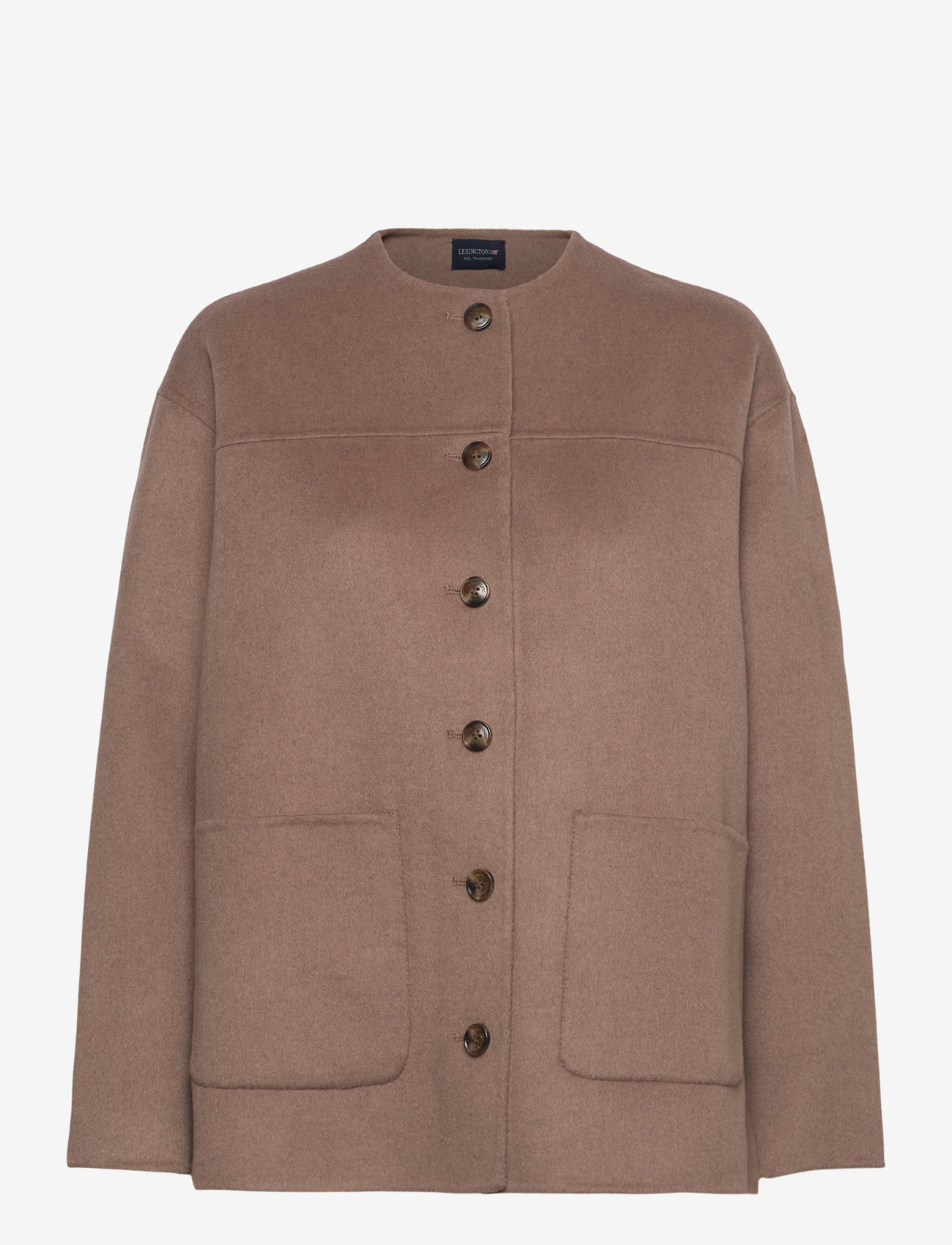 Lexington Clothing - Double Faced Wool Blend Jacket - villased jakid - light brown - 1