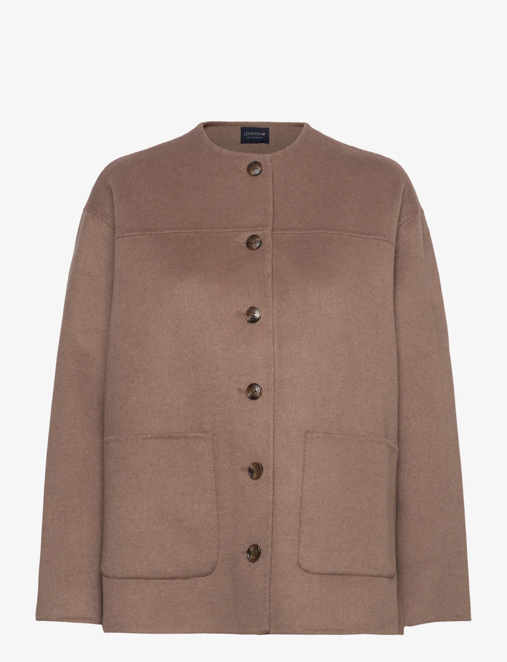 Lexington Clothing - Double Faced Wool Blend Jacket - lyhyet villakangastakit - light brown - 1
