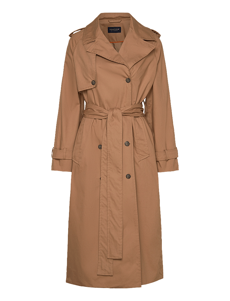 Lexington Clothing - Oversized Cotton Trench Coat - trenchcoats - beige - 1