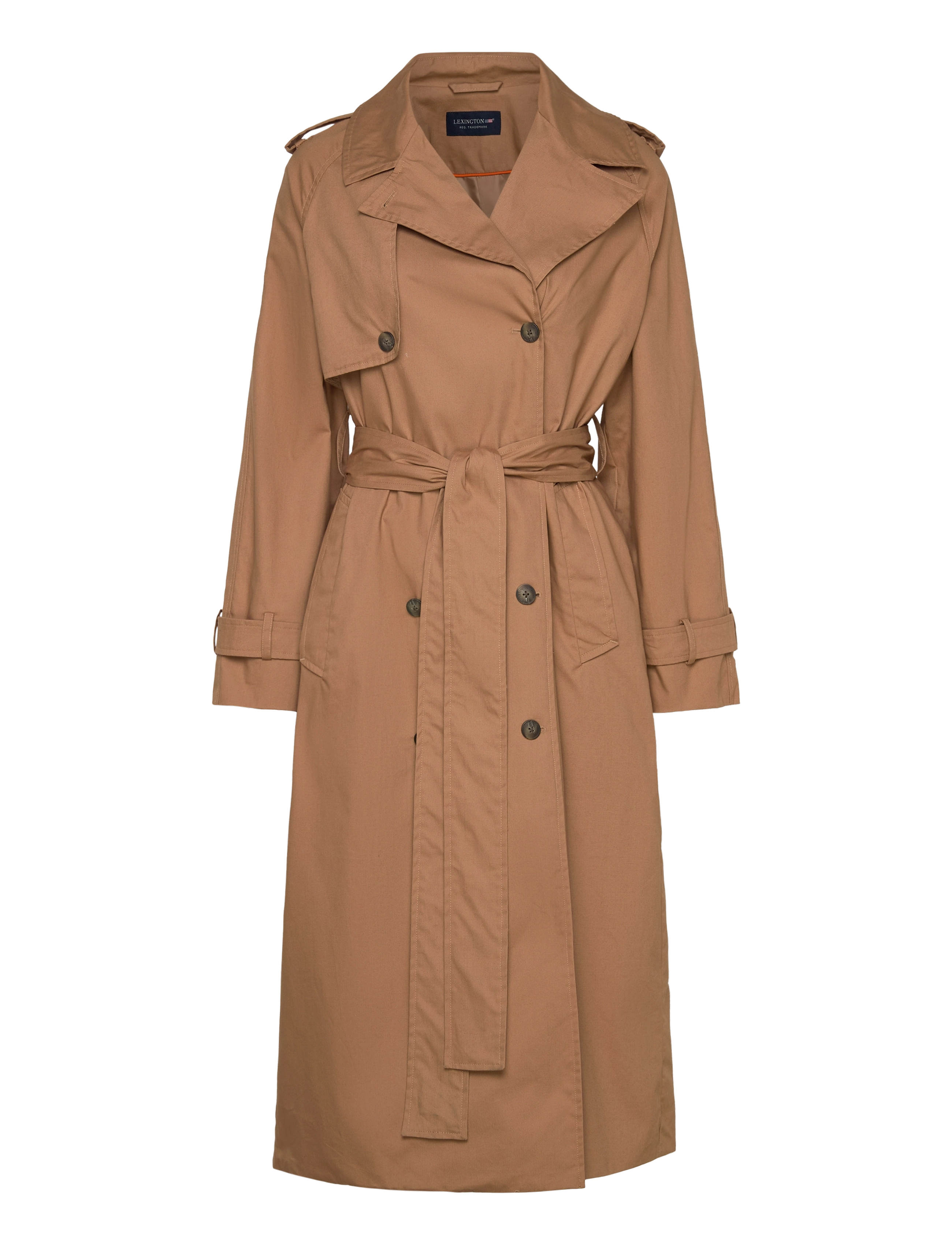 Lexington Clothing Oversized Cotton Trench Coat - Riided - BEIGE / beige