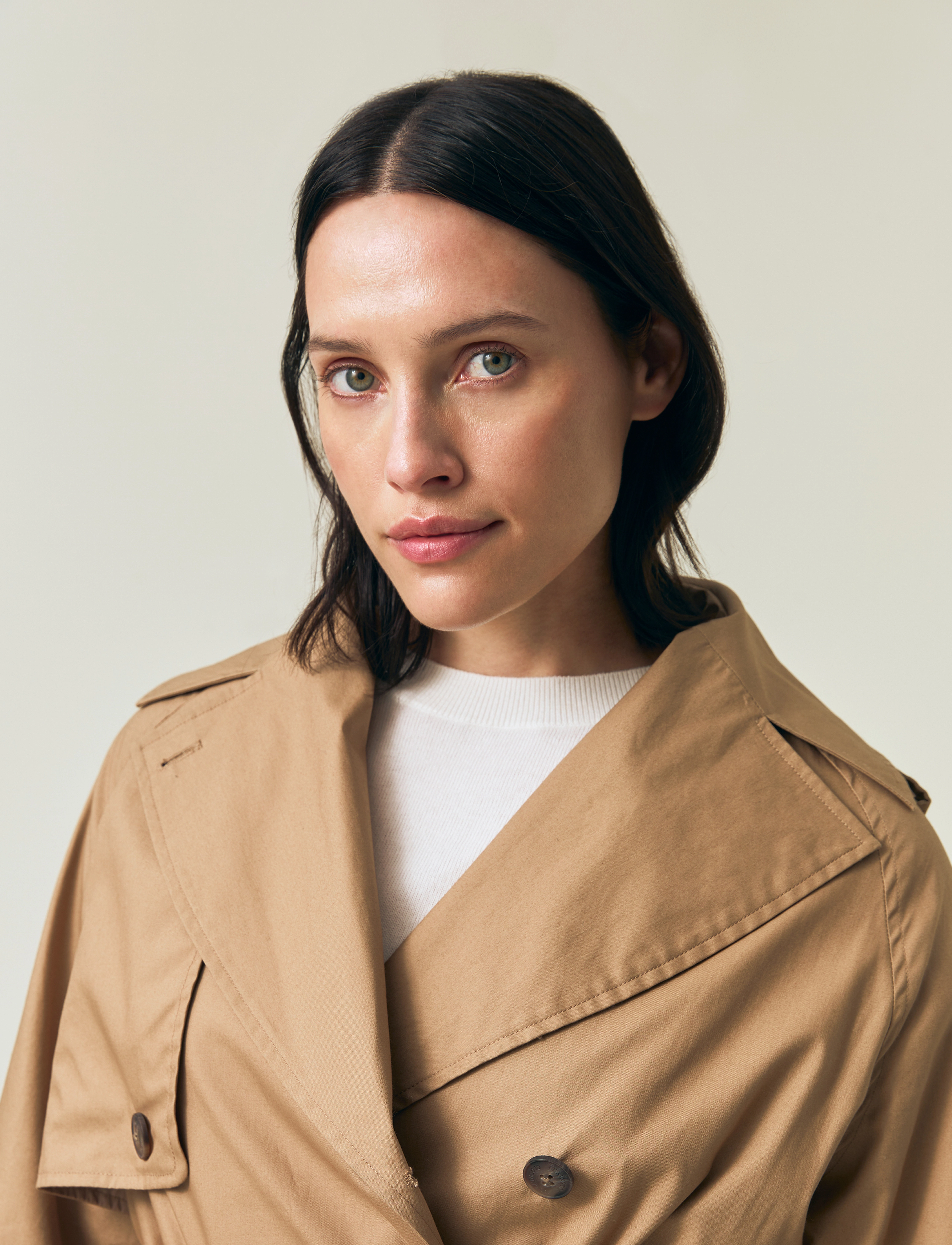 Lexington Clothing - Oversized Cotton Trench Coat - beige - 5