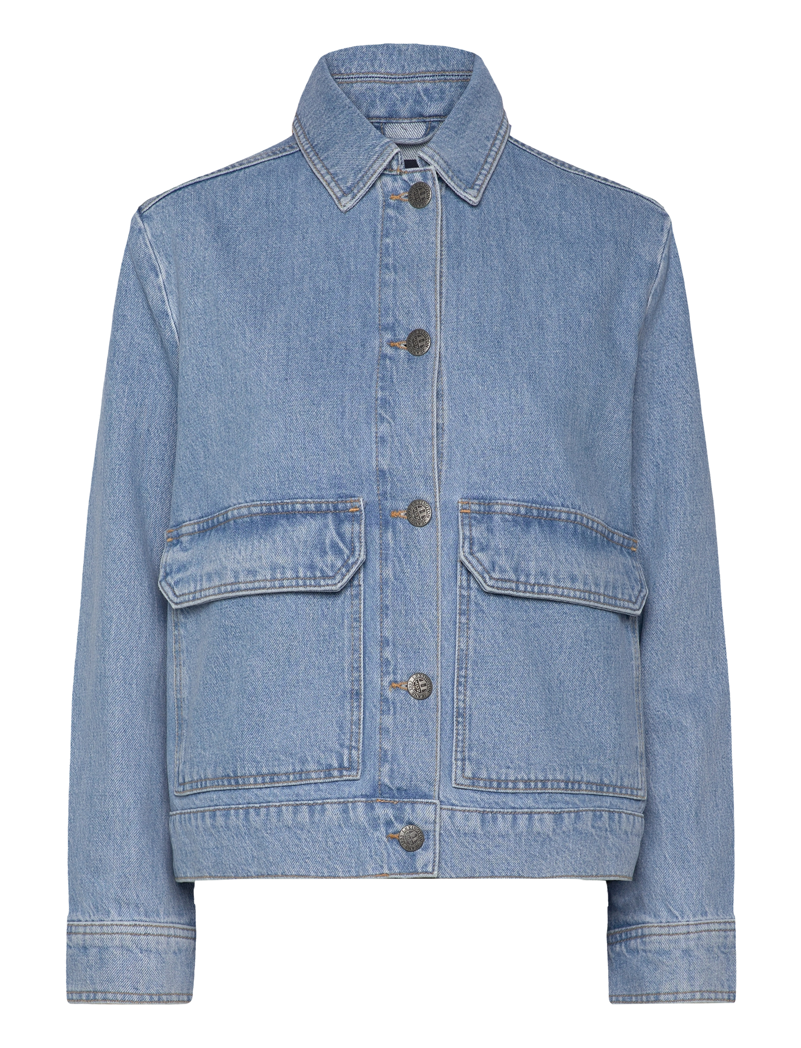 LEXINGTON CLOTHING Kurz Denim Jacke Blau - L - Damen