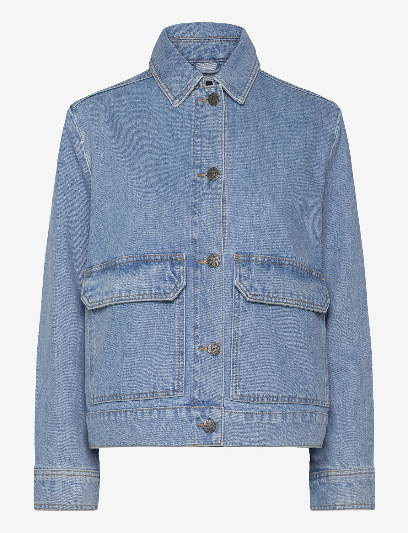 Lexington Clothing - Short Denim Jacket - forårsjakker - lt blue denim - 1