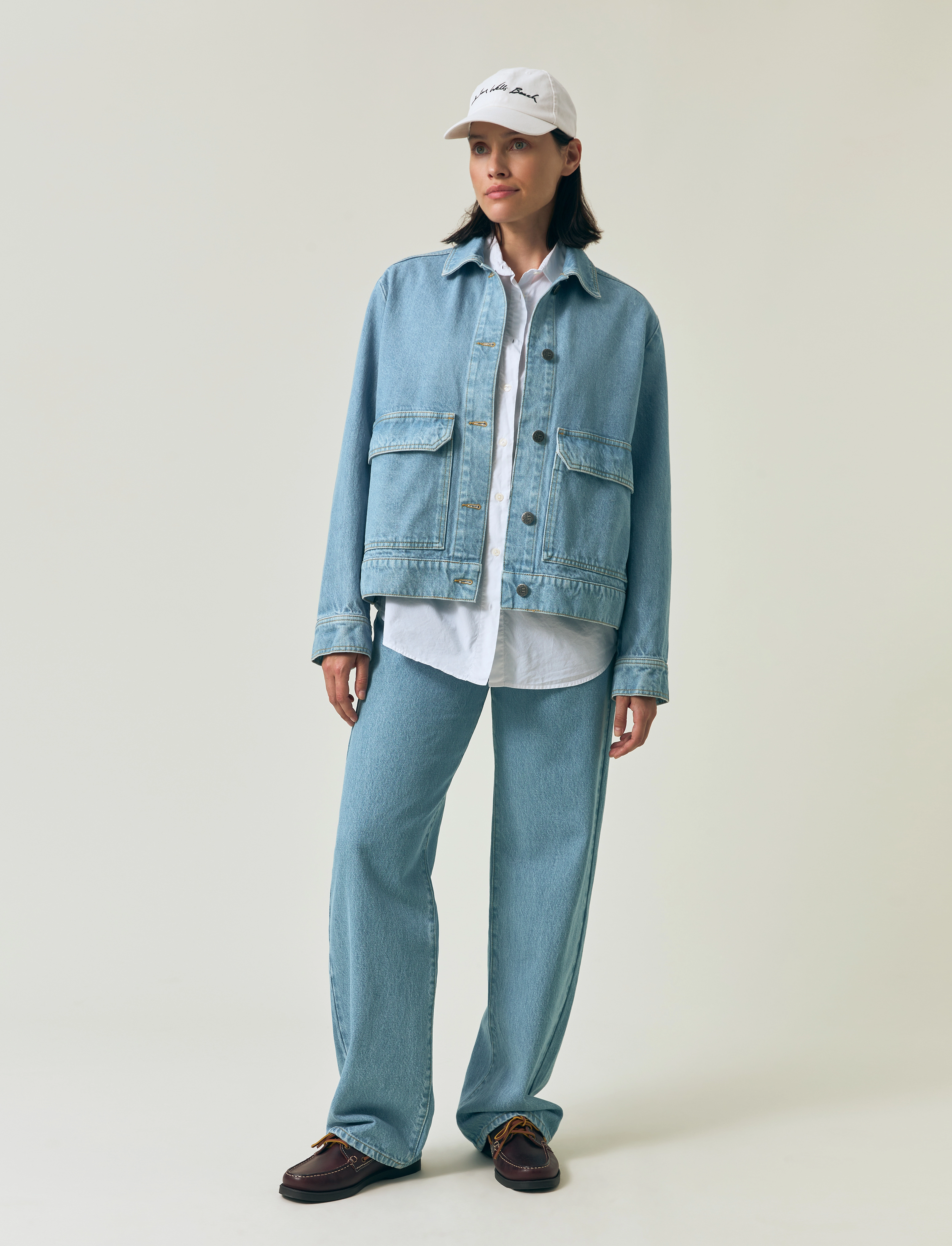 Lexington Clothing Short Denim Jacket, M, Jackets, Blau - Denim, Frauen