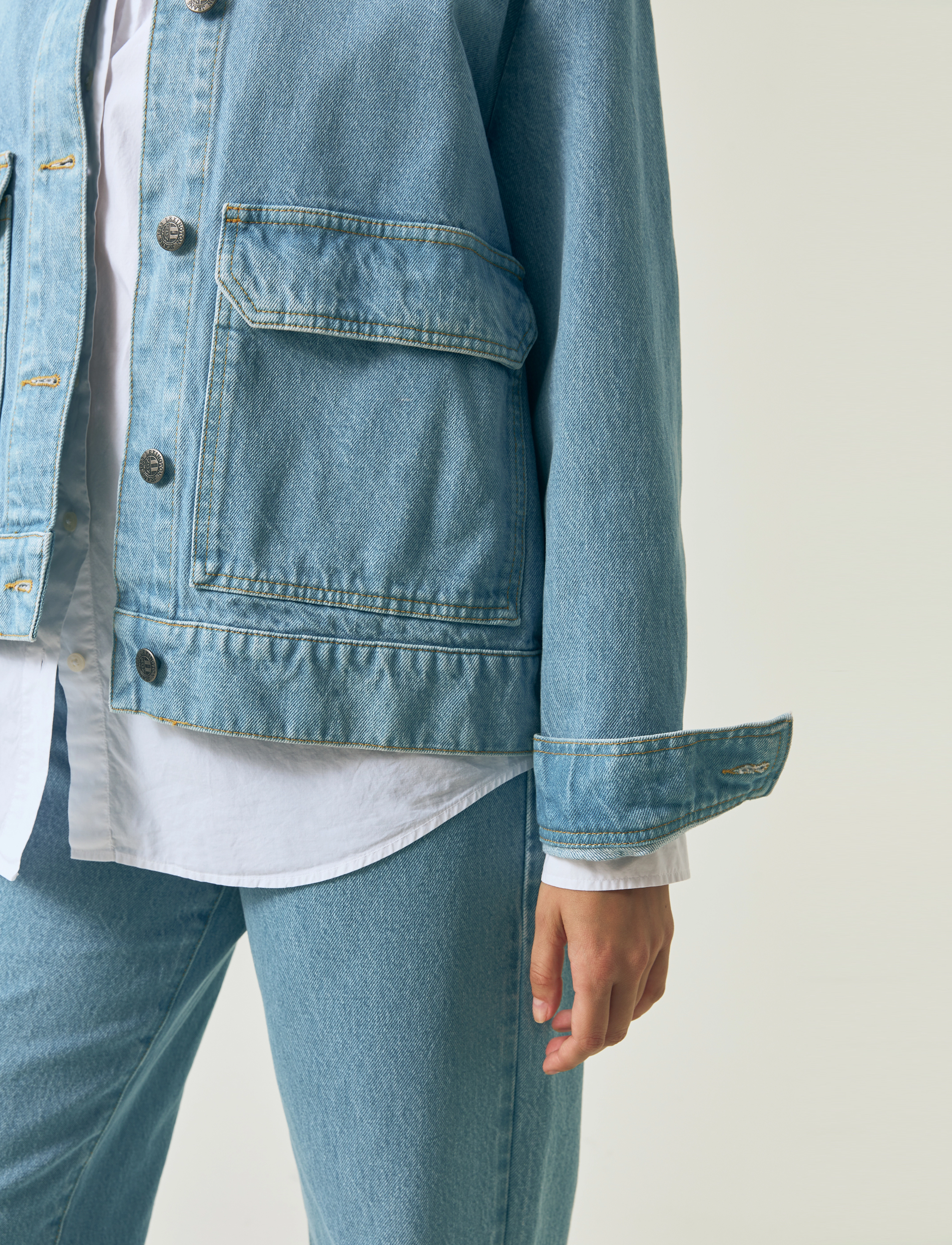 Lexington Clothing - Short Denim Jacket - frühlingsjacken - lt blue denim - 4