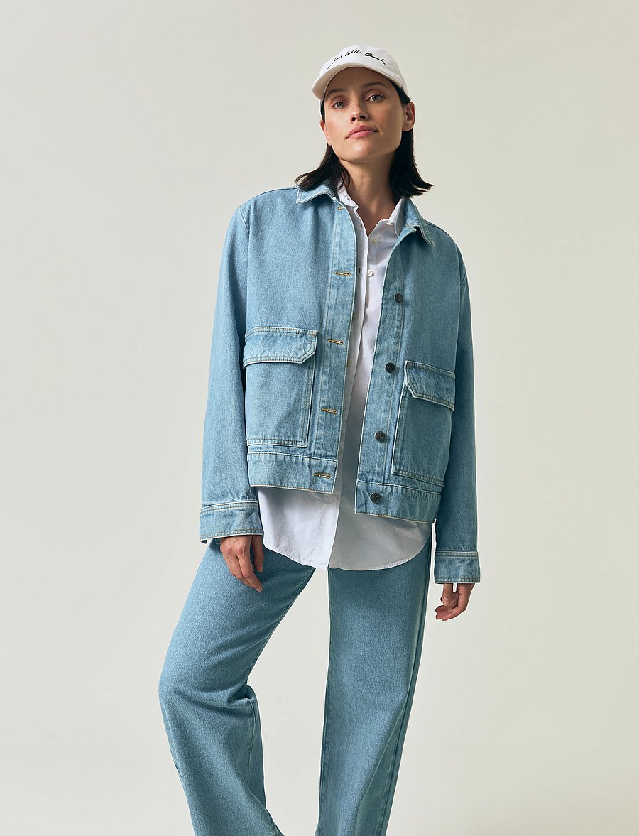 Lexington Clothing - Short Denim Jacket - frühlingsjacken - lt blue denim - 5