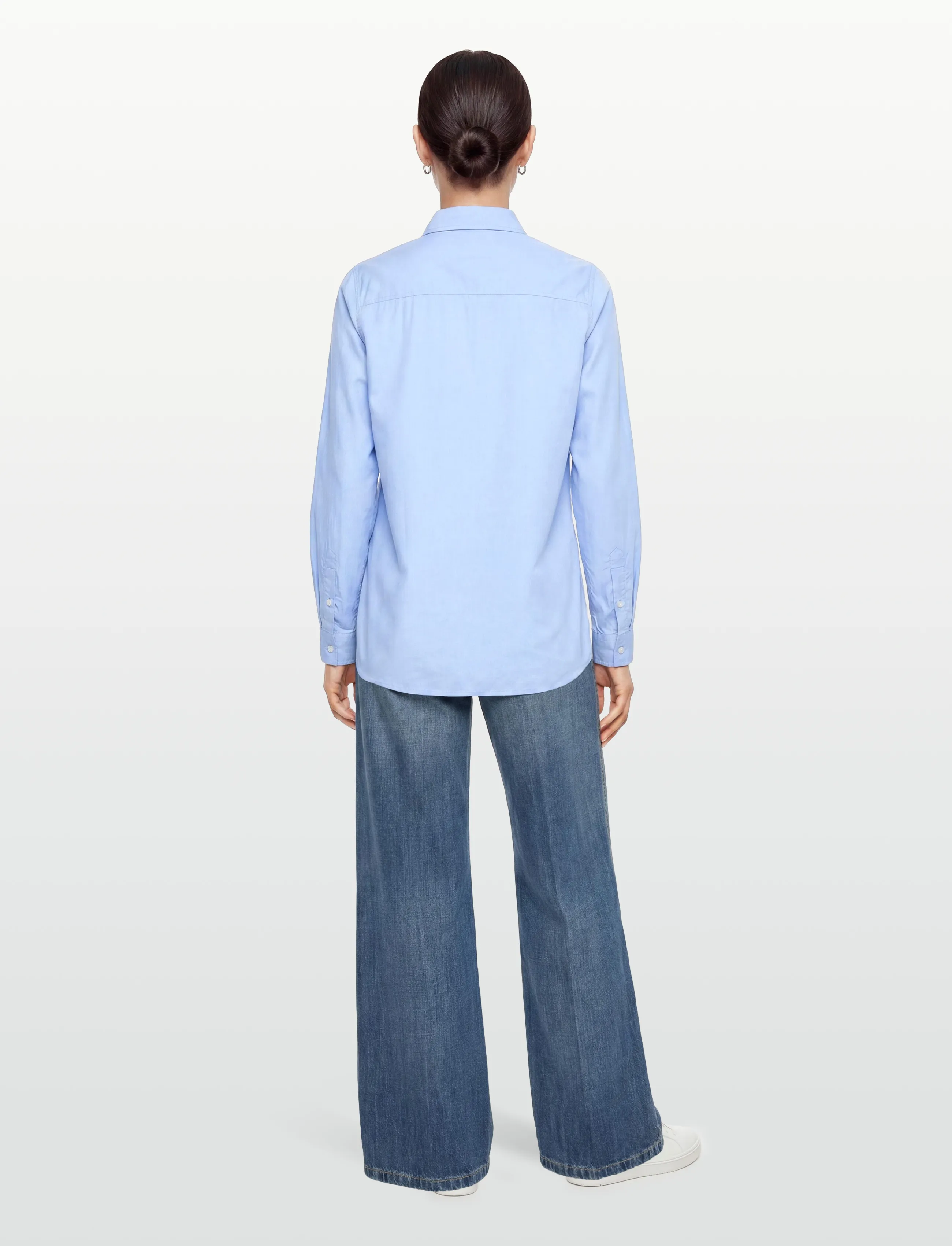 Lexington Clothing - Classic Fit Lyocell Shirt - langärmlige hemden - light blue - 4