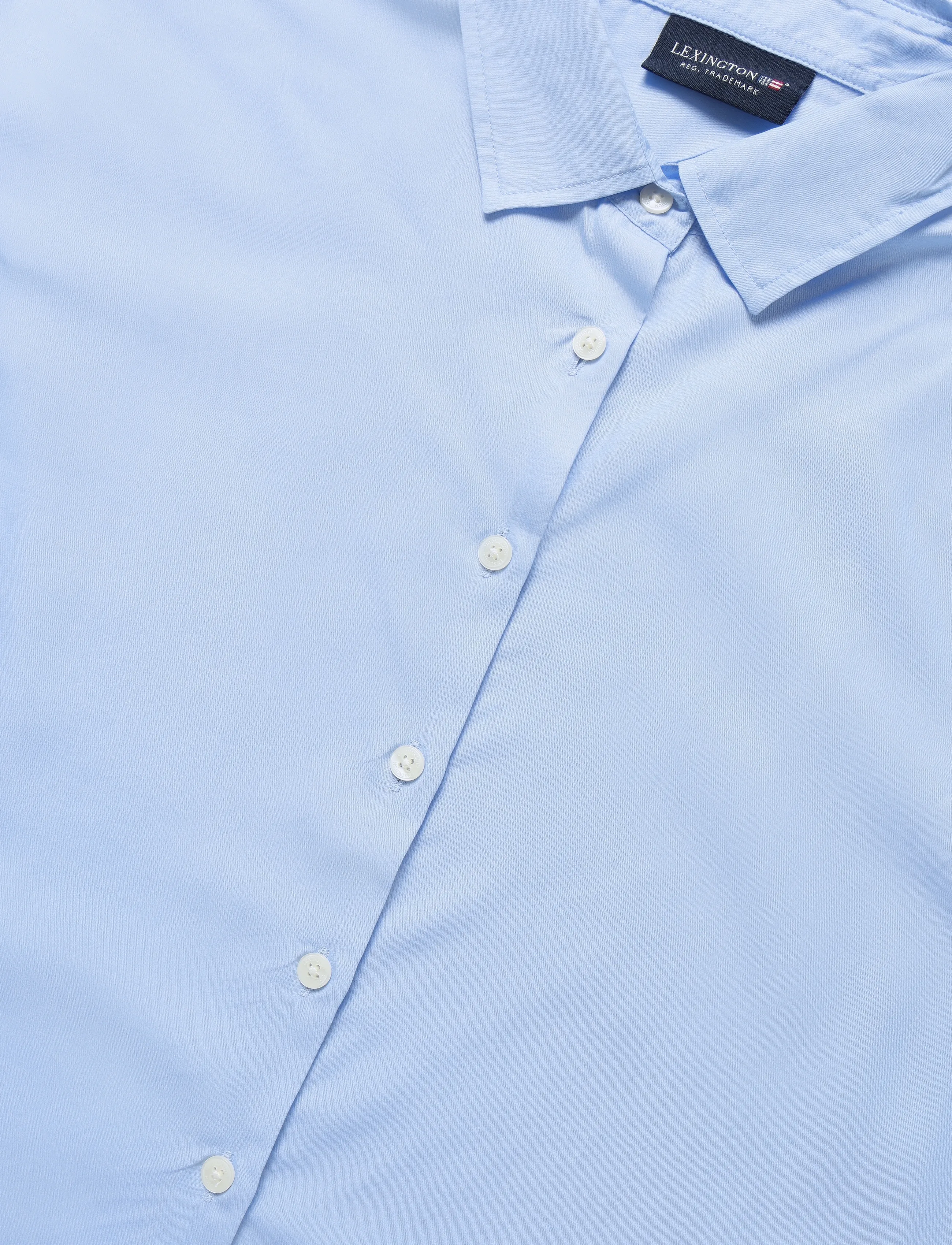 Lexington Clothing - Classic Fit Lyocell Shirt - langärmlige hemden - light blue - 5