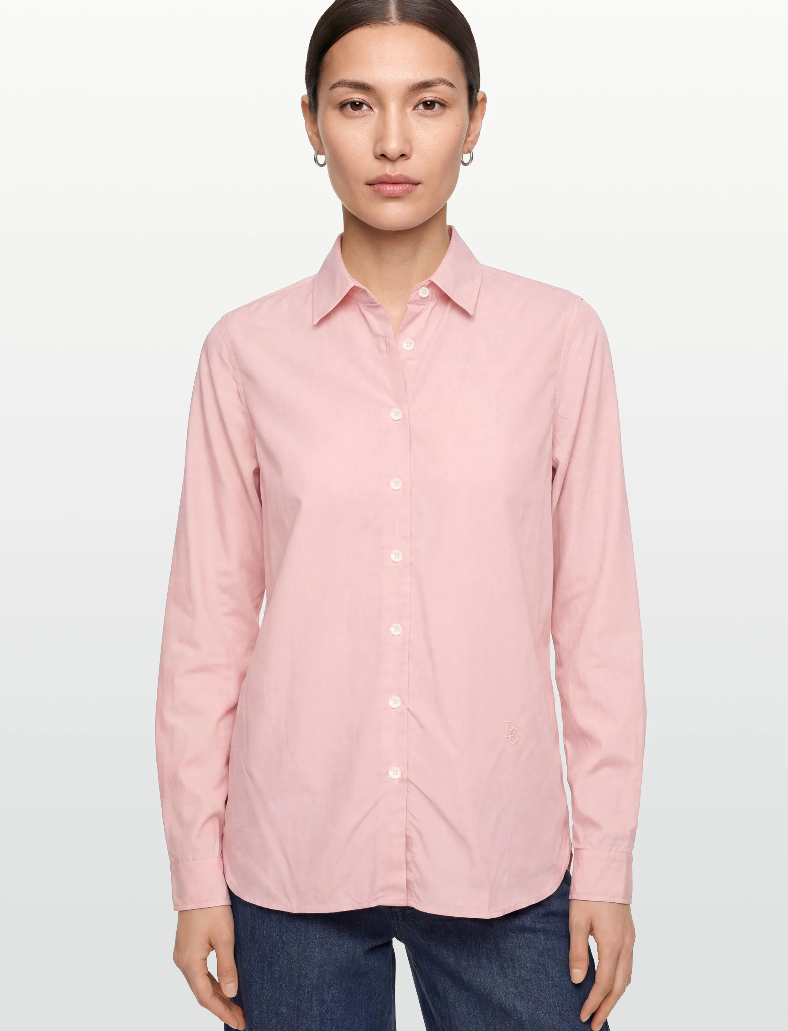 Lexington Clothing - Classic Fit Lyocell Shirt - langärmlige hemden - light pink - 3