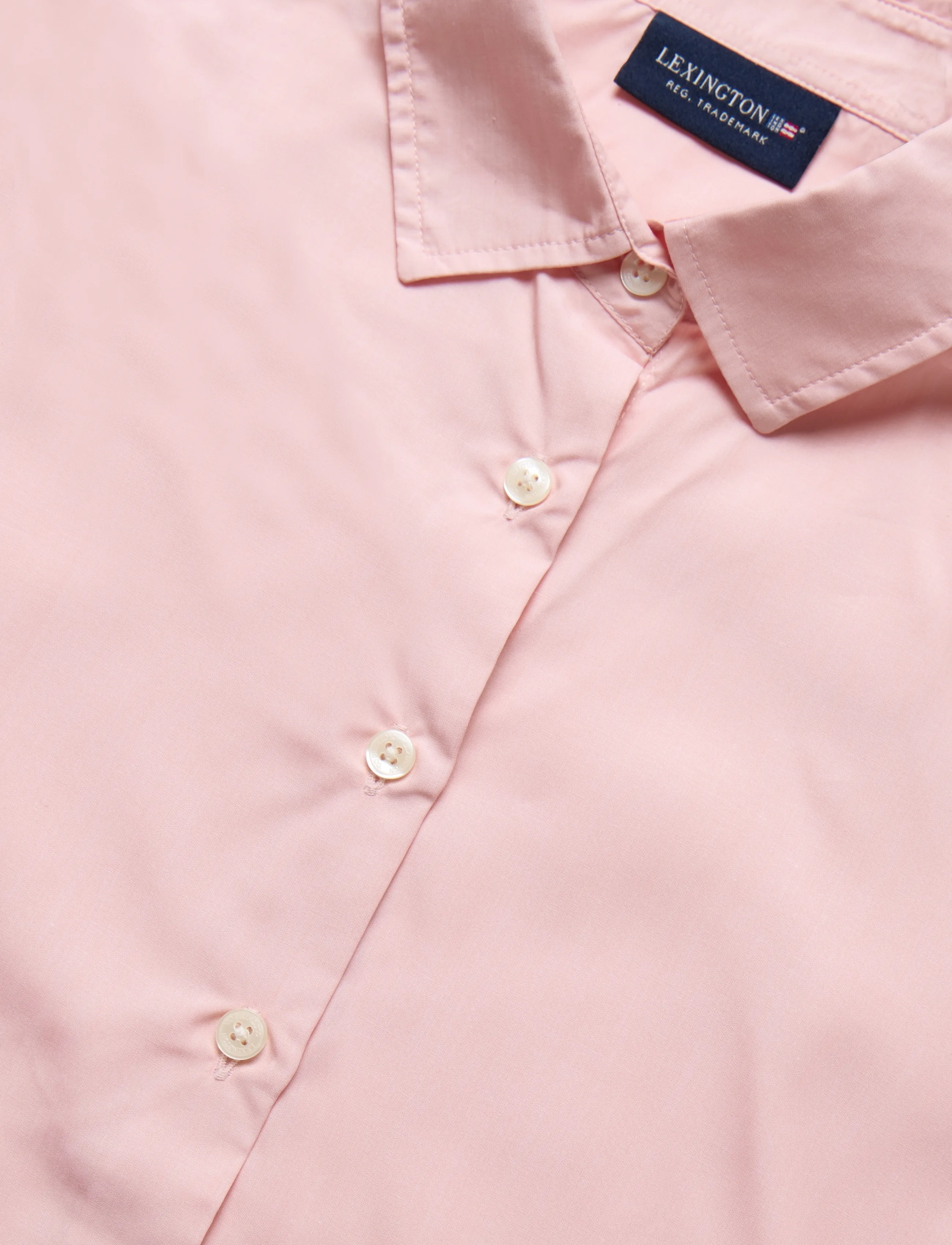 Lexington Clothing - Classic Fit Lyocell Shirt - langärmlige hemden - light pink - 5