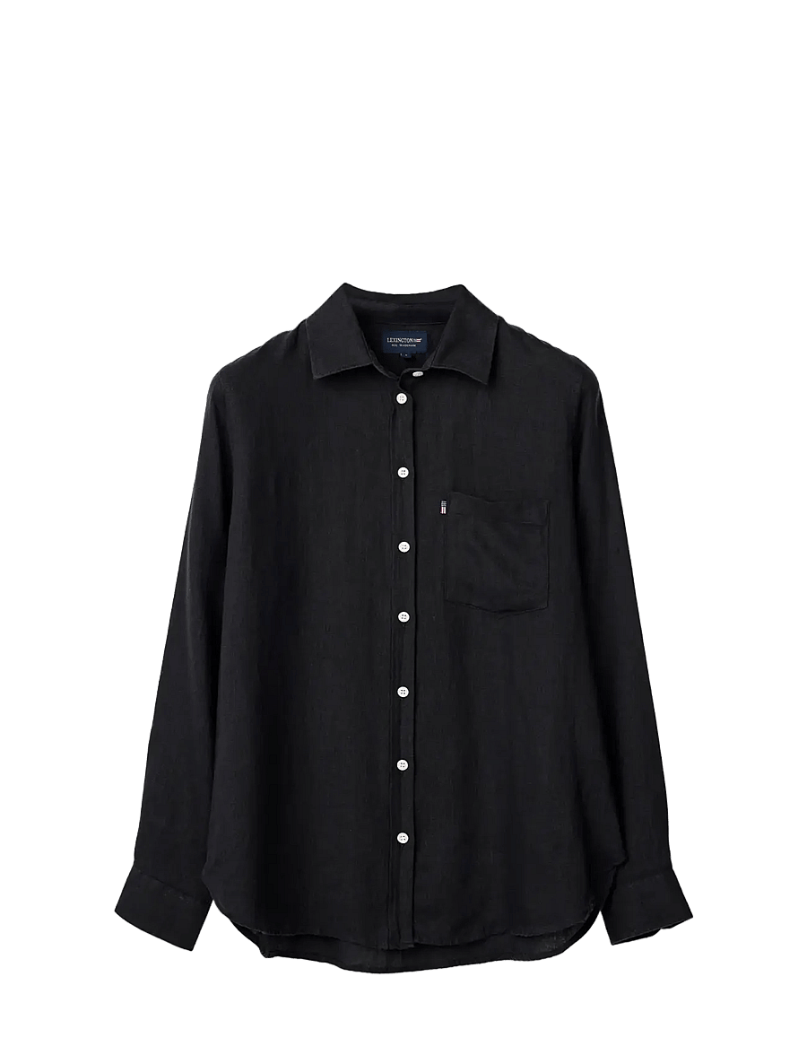 Lexington Clothing - Classic Linen Shirt - black - 1
