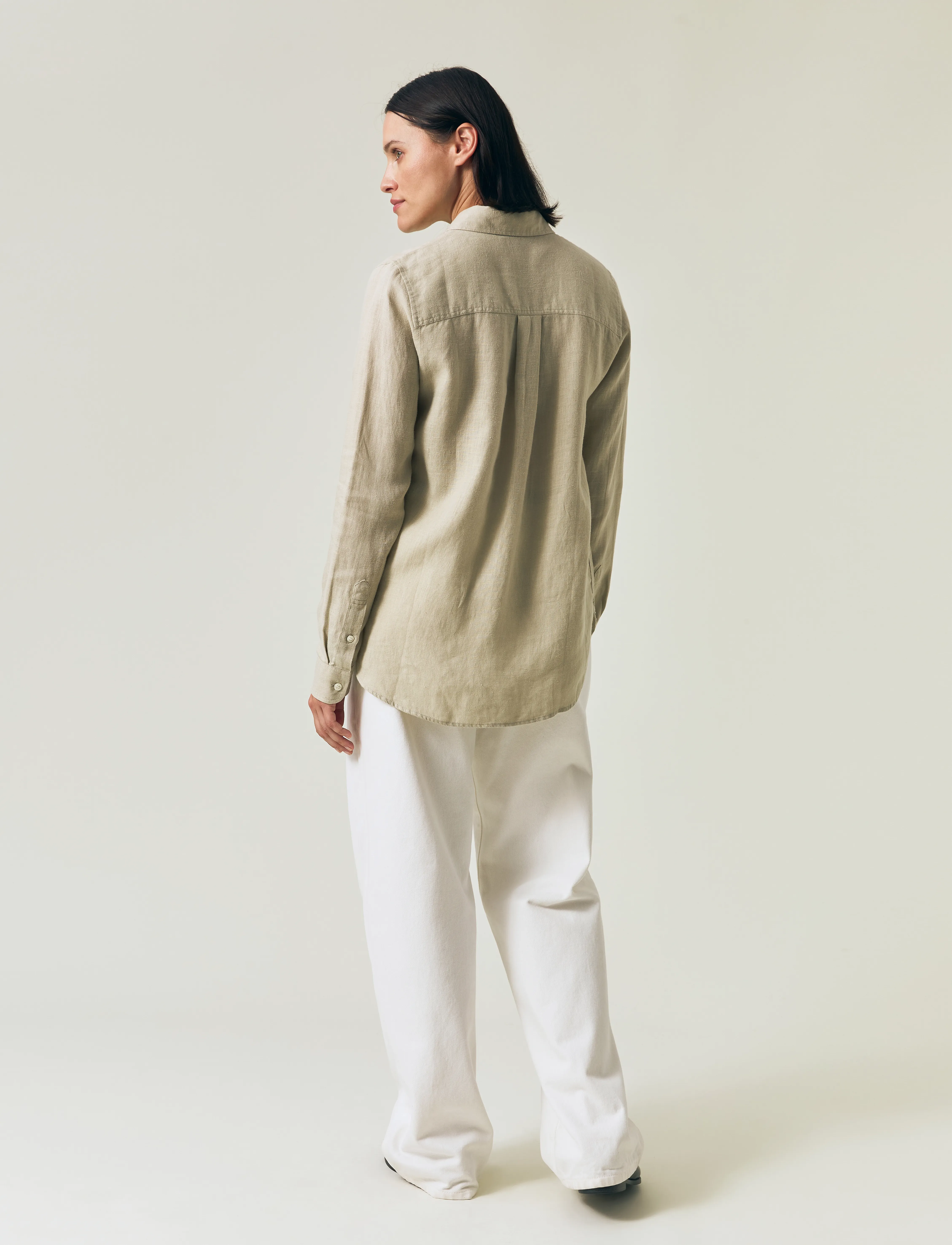 Lexington Clothing - Classic Linen Shirt - green - 3