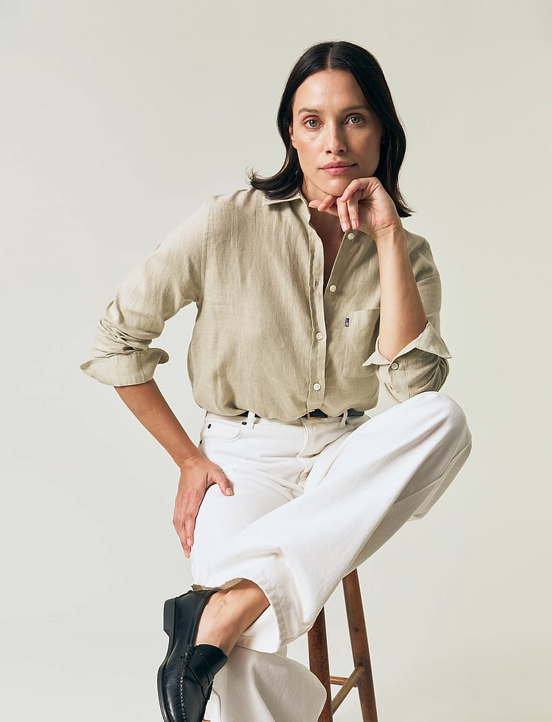 Lexington Clothing - Classic Linen Shirt - leinenhemden - green - 5