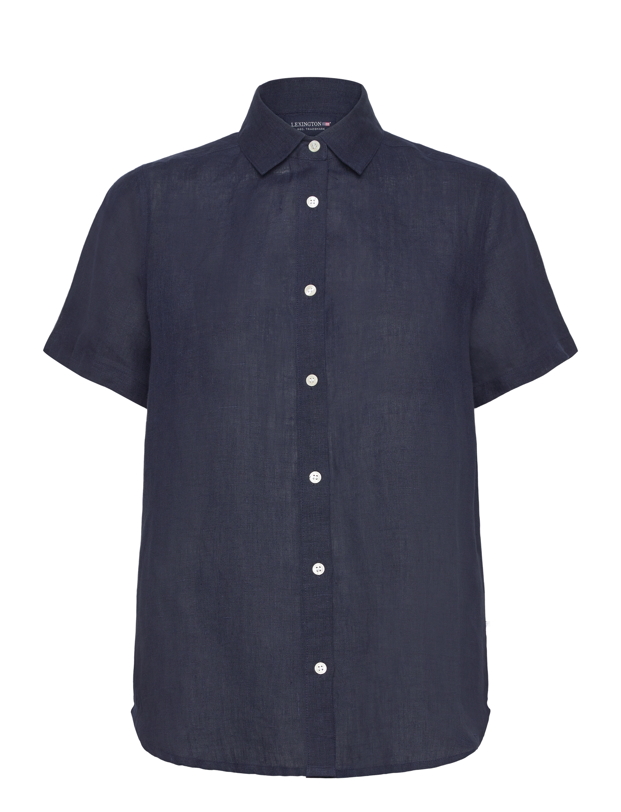 Lexington Clothing Short Sleeve Linen Shirt - Riided - DARK BLUE / navy