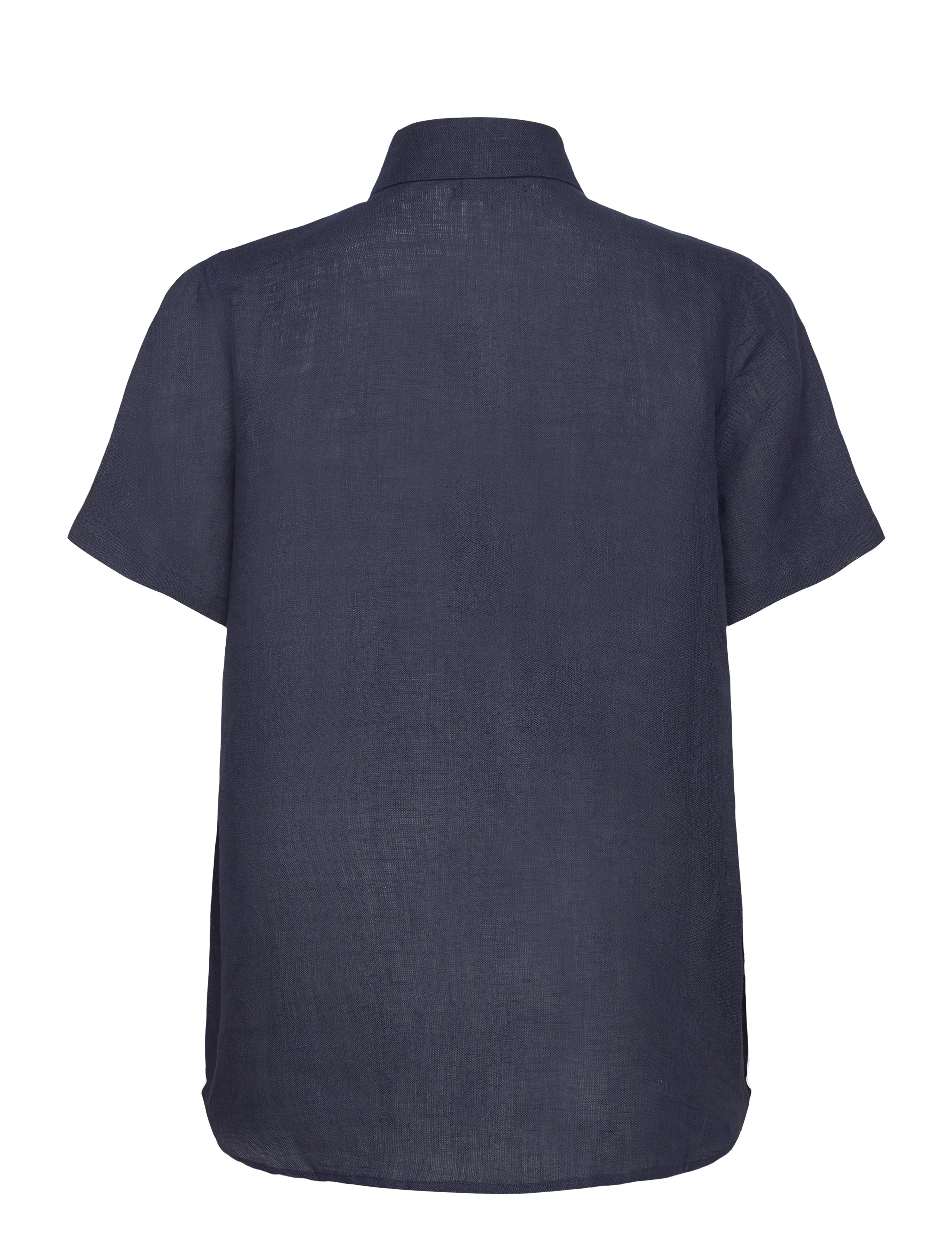 Lexington Clothing - Short Sleeve Linen Shirt - dark blue - 2