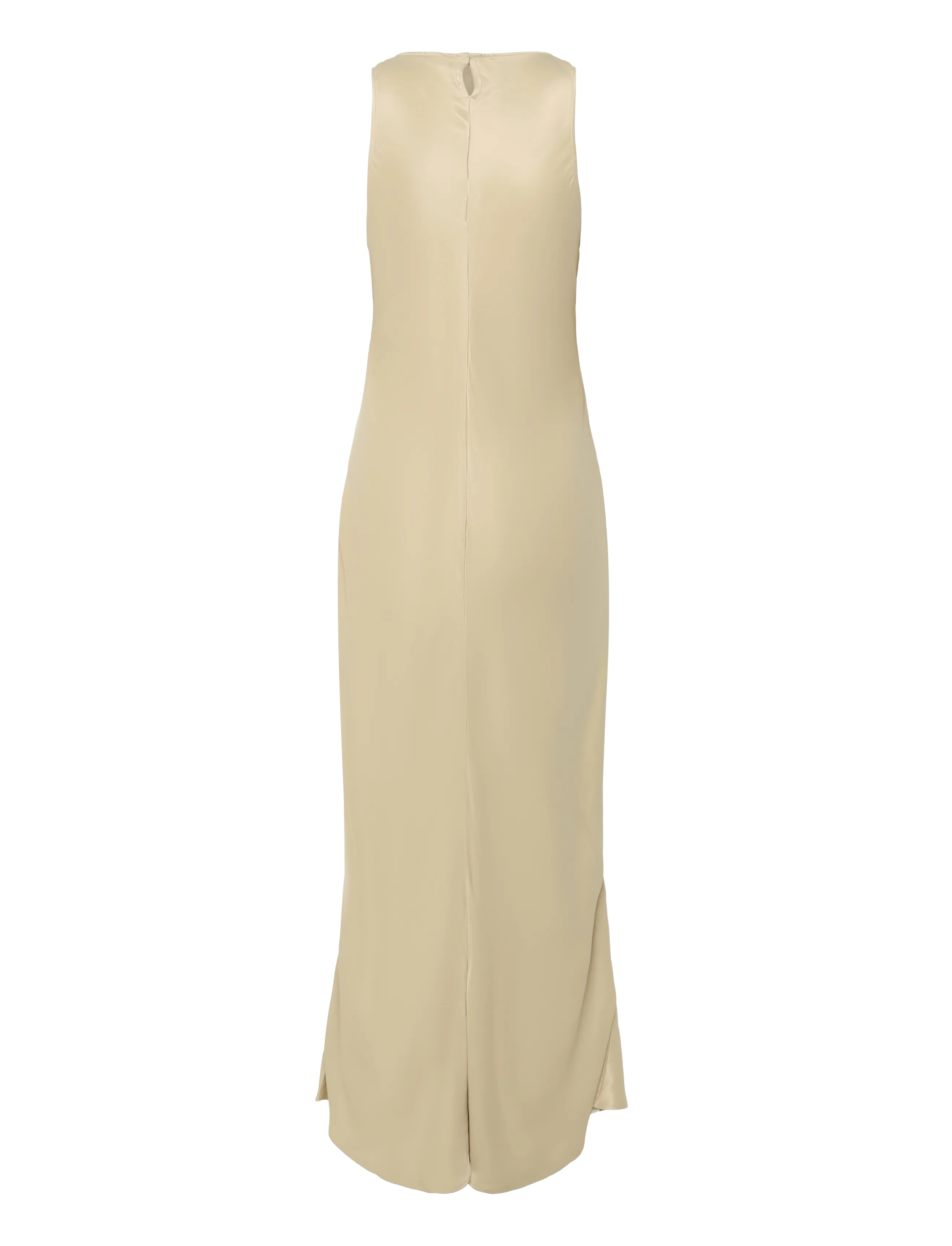 Lexington Clothing - Sleeveless Fitted Satin Dress - slipklänningar - light beige - 2