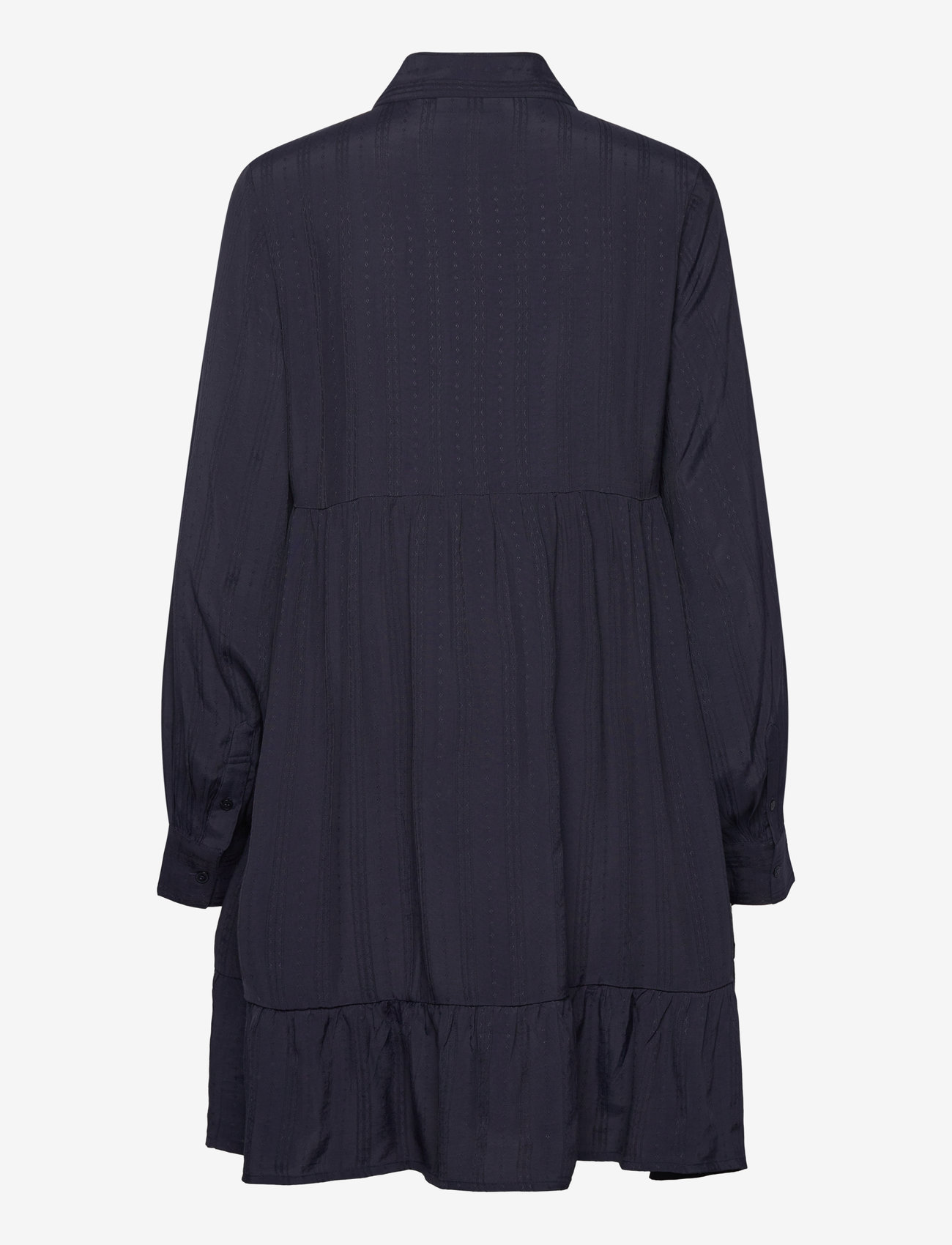 Lexington Clothing - A-line Jaquard Shirt Dress - skjortekjoler - dark blue - 2