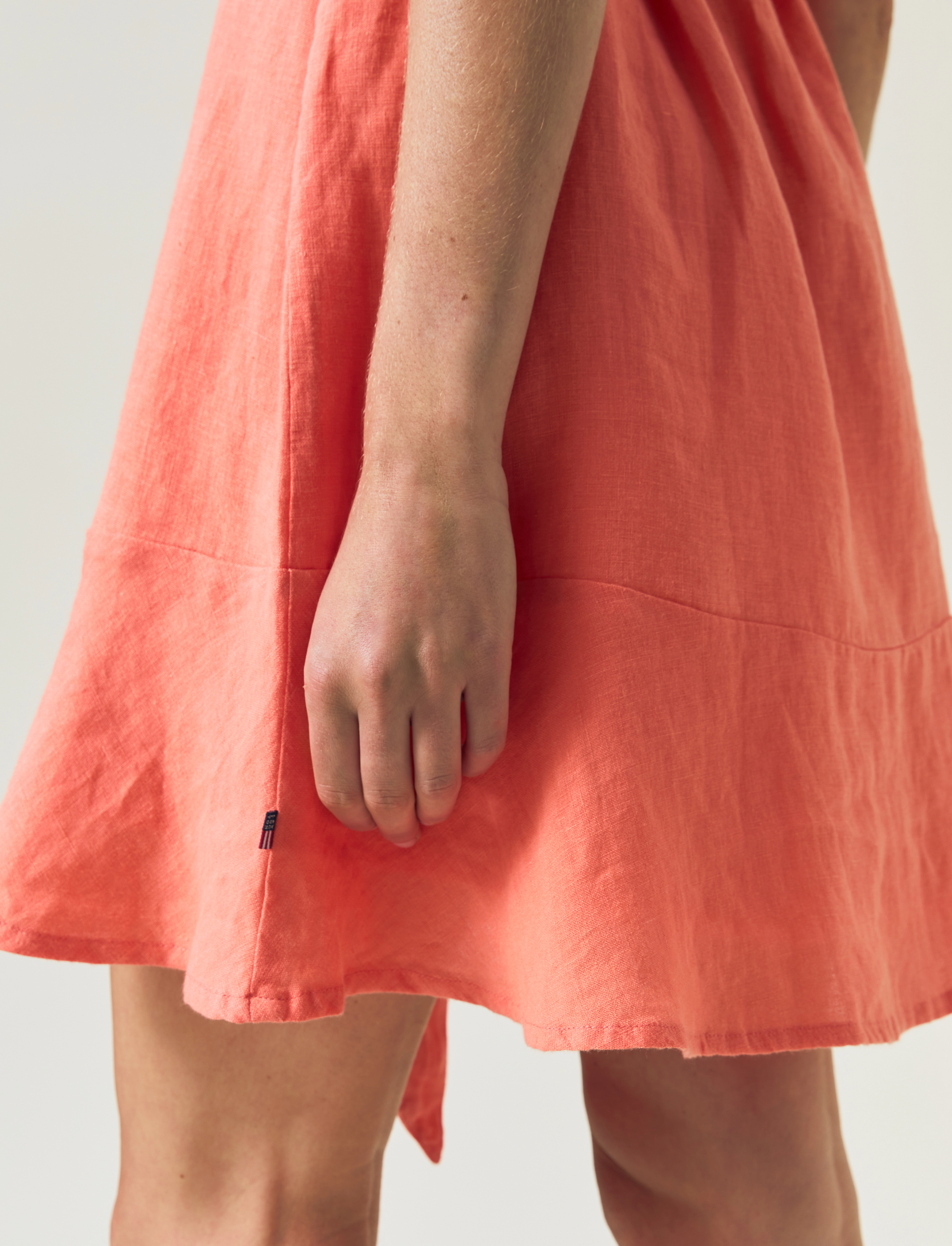 Lexington Clothing - Belted Linen Dress - kurze kleider - white - 3