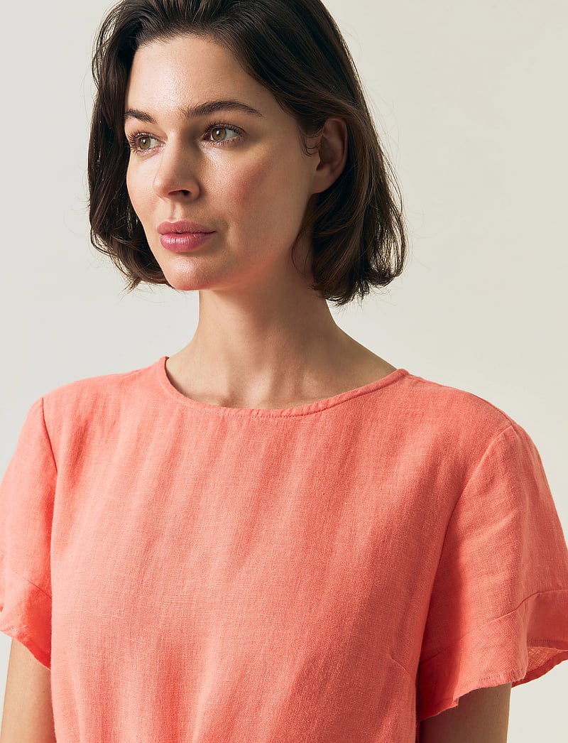 Lexington Clothing - Belted Linen Dress - confirmation - white - 5