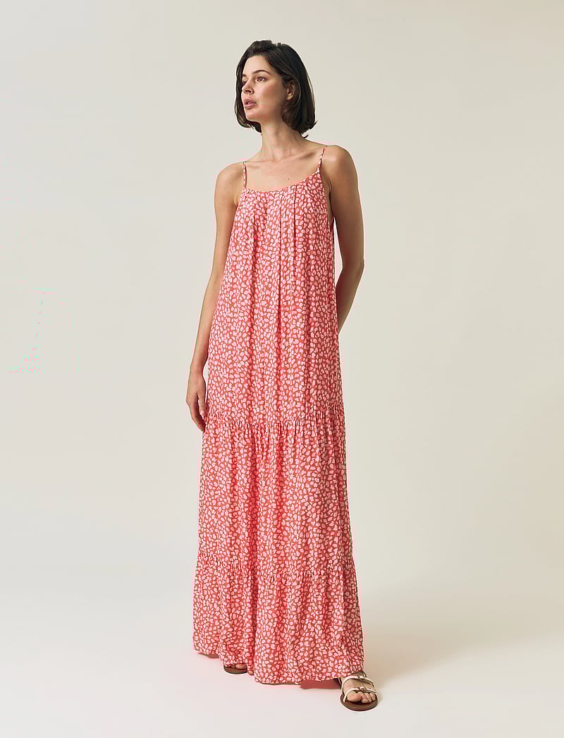 Lexington Clothing - Printed Sun Dress - maxi kjoler - coral dot print - 0