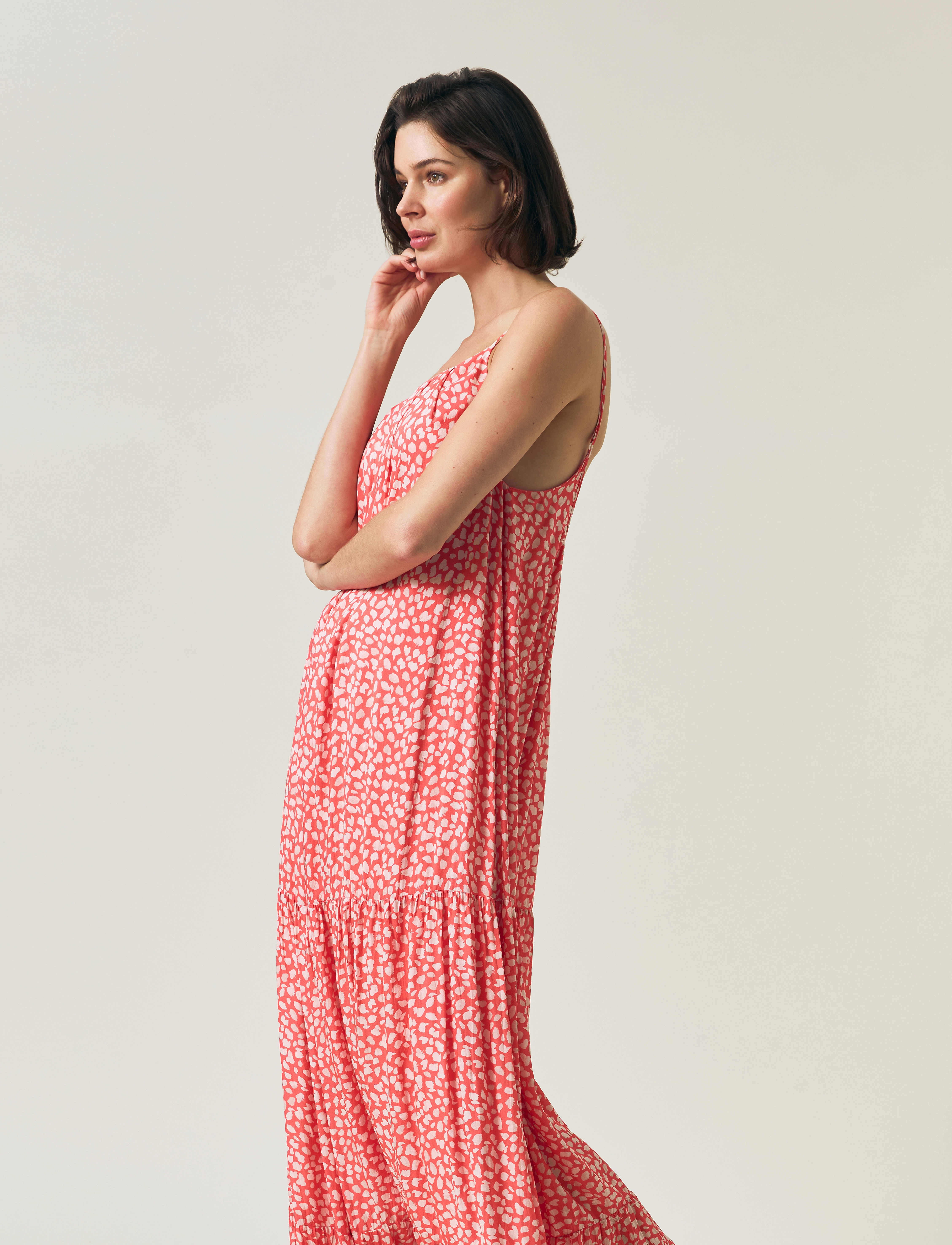 Lexington Clothing - Printed Sun Dress - maxikleider - coral dot print - 4