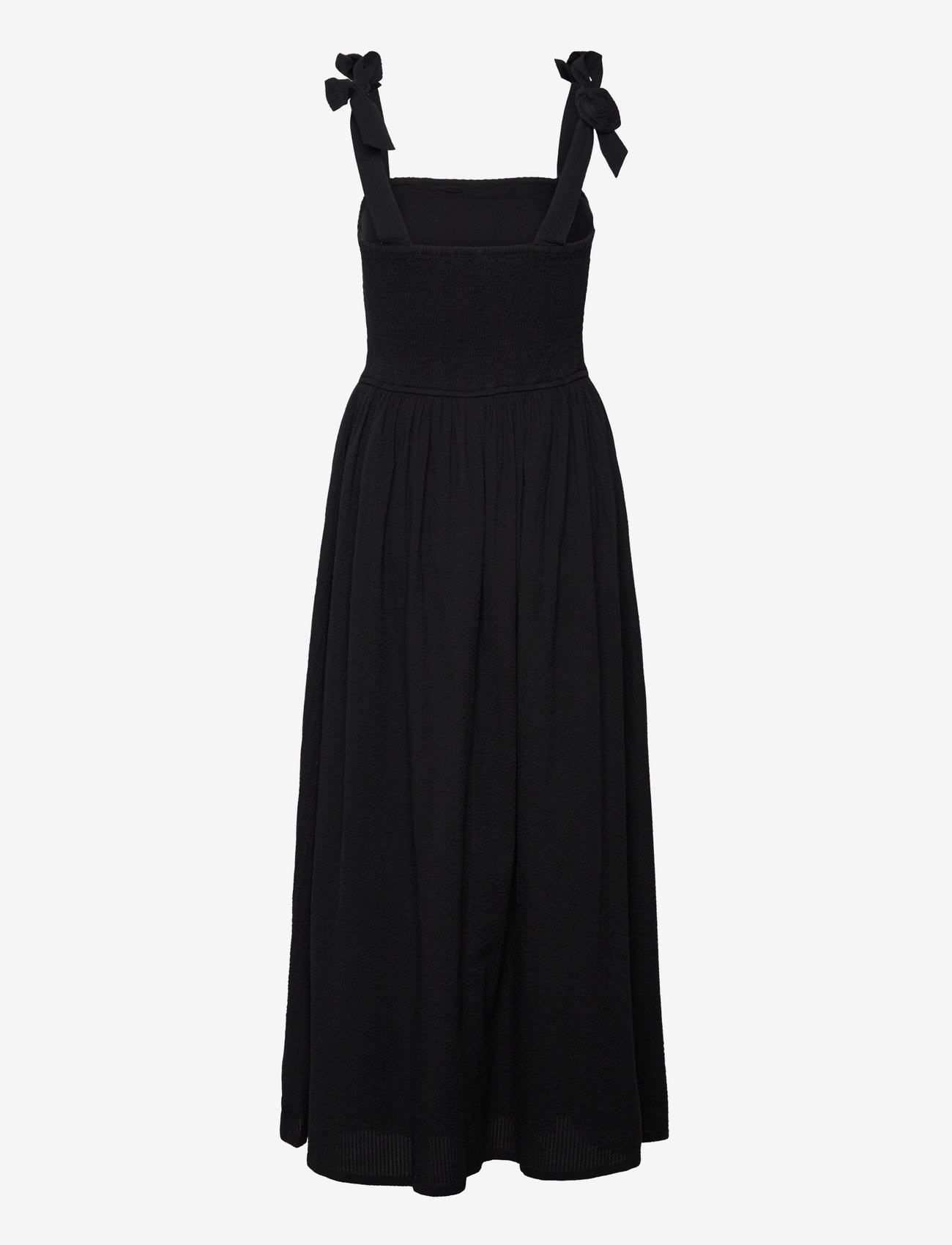 Lexington Clothing - Bow-Strap Seersucker Summer Dress - konfirmation - black - 2