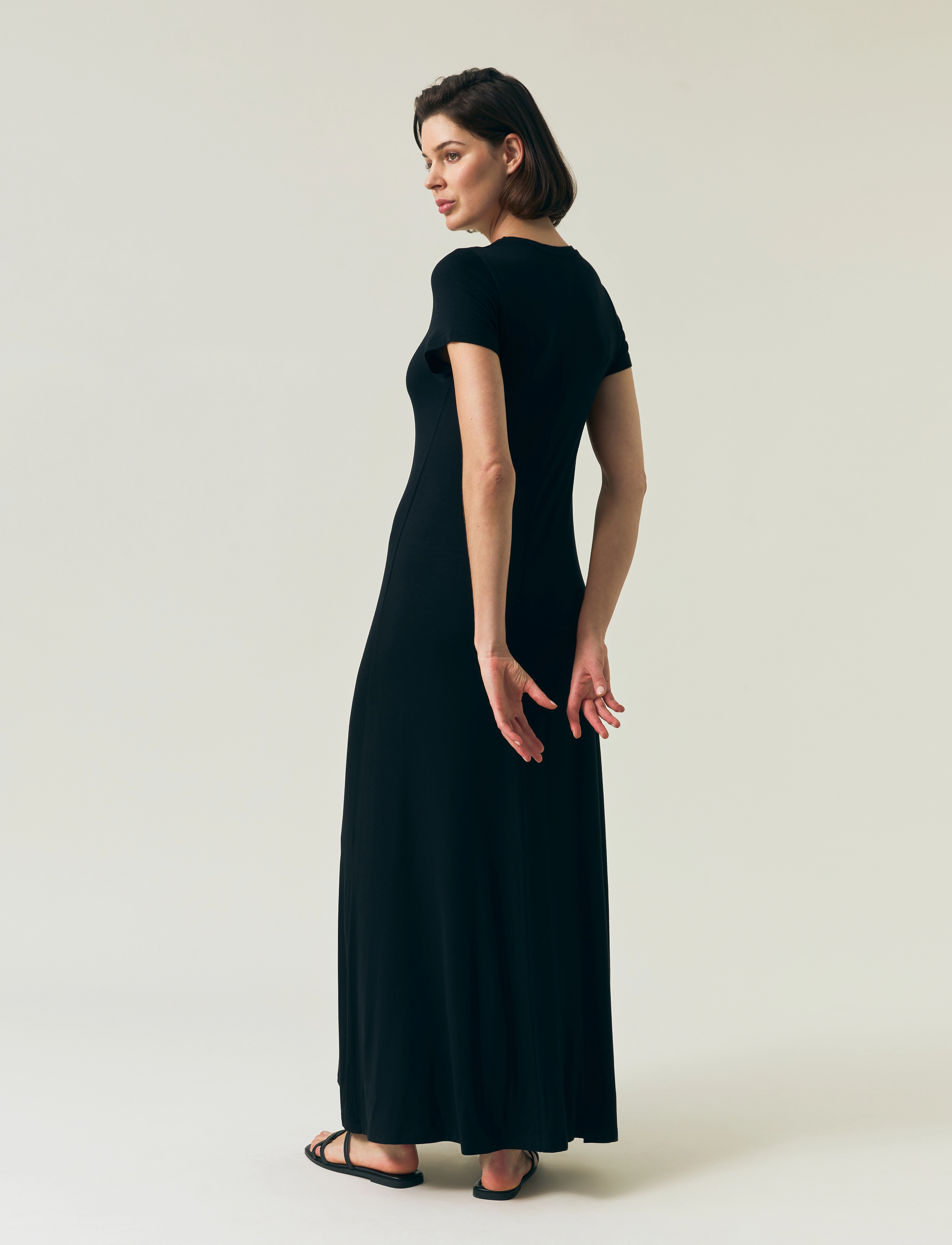 Lexington Clothing - Flowy Jersey Maxi Dress - black - 3