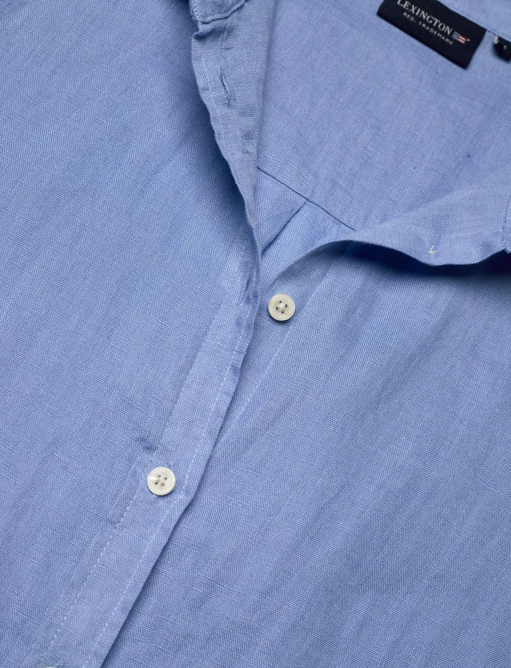 Lexington Clothing - Isa Linen Shirt Dress - skjortklänningar - blue - 2