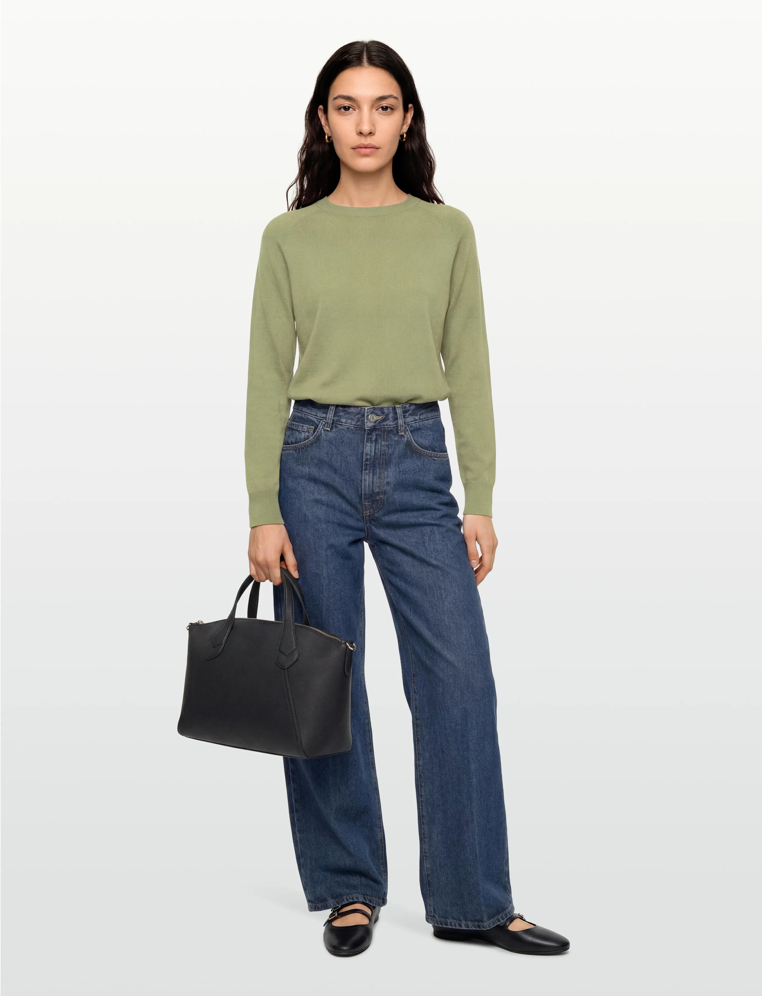 Lexington Clothing - Cashmere Blend Raglan Sweater - trøjer - light green - 0
